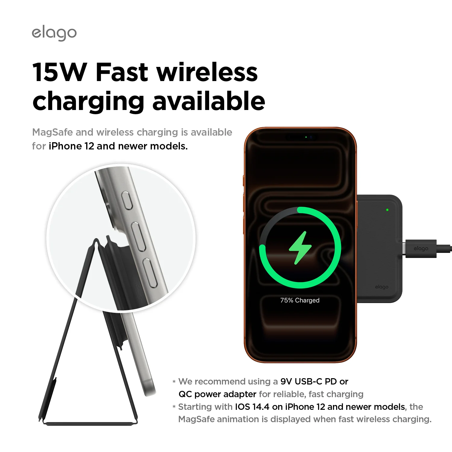15W MagSafe Wireless Charging Pad [5 Colors] - Image 6