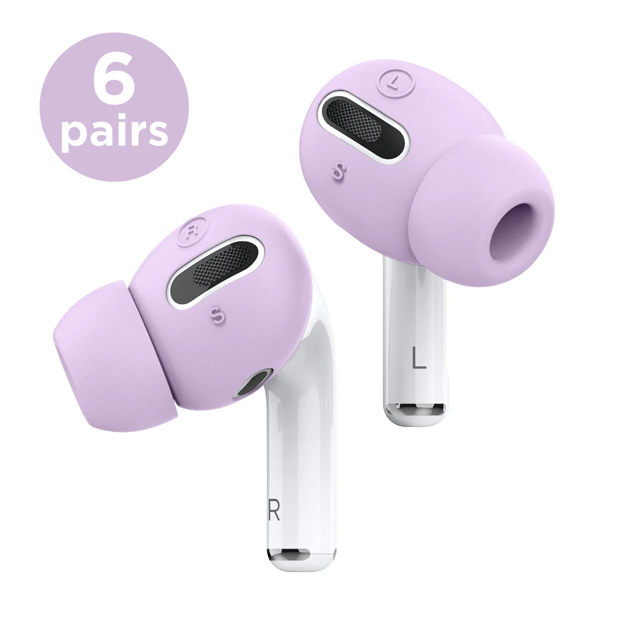 Earbuds Cover Plus with Integrated Tips [6 Pairs] [4 Colors] - Image 4