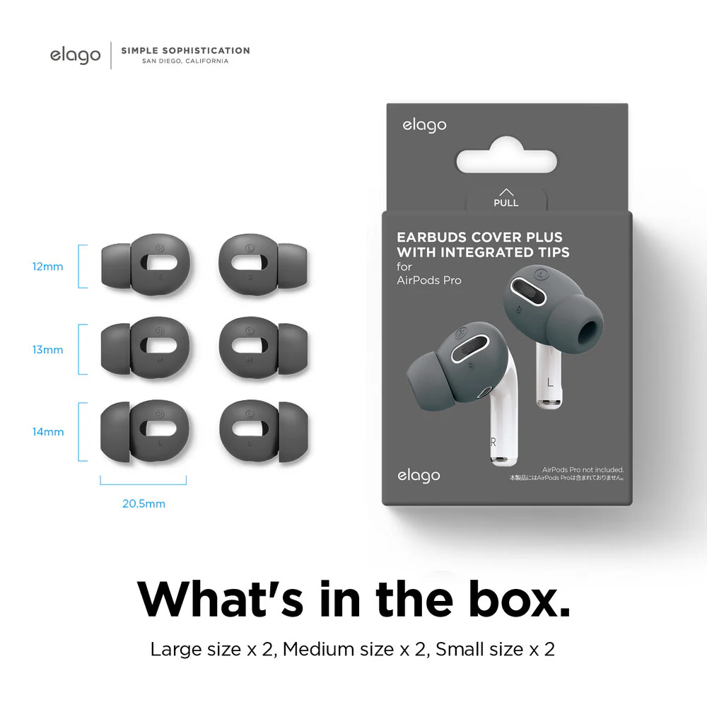 Earbuds Cover Plus with Integrated Tips [6 Pairs] [4 Colors] - Image 8
