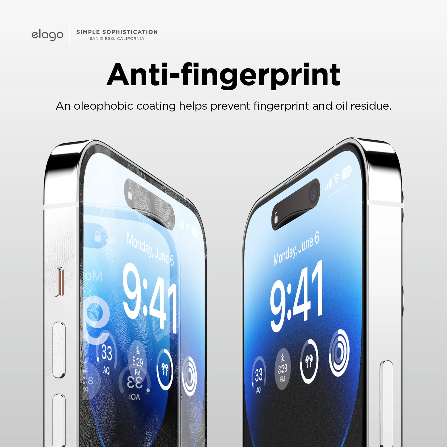 Anti Finger Glass+ Screen Protector for iPhone 14 Pro Max - Image 3
