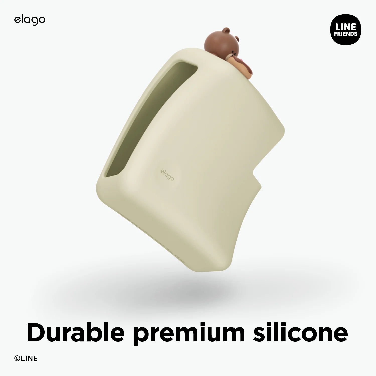 LINE FRIENDS | elago Brown MacBook Charger Cover - Image 7