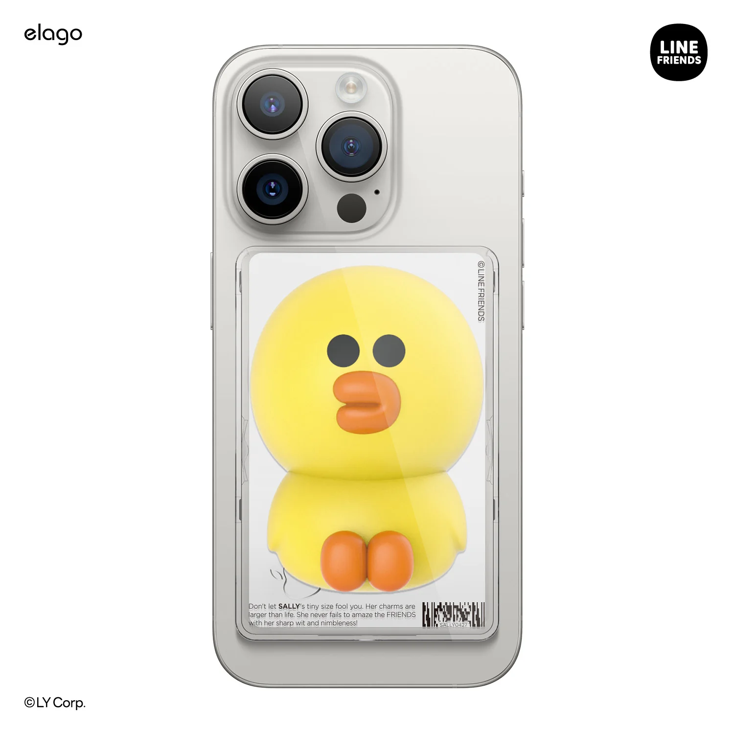LINE FRIENDS | BROWN & SALLY Figure Magnetic Card Pocket - Image 2