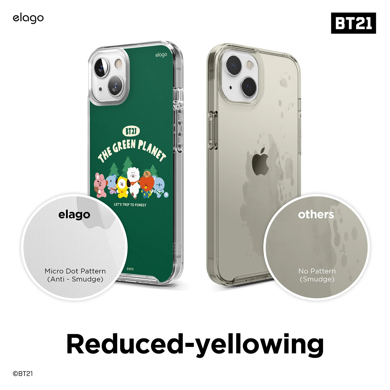 BT21 | elago Green Planet Case for iPhone 13 - Image 7