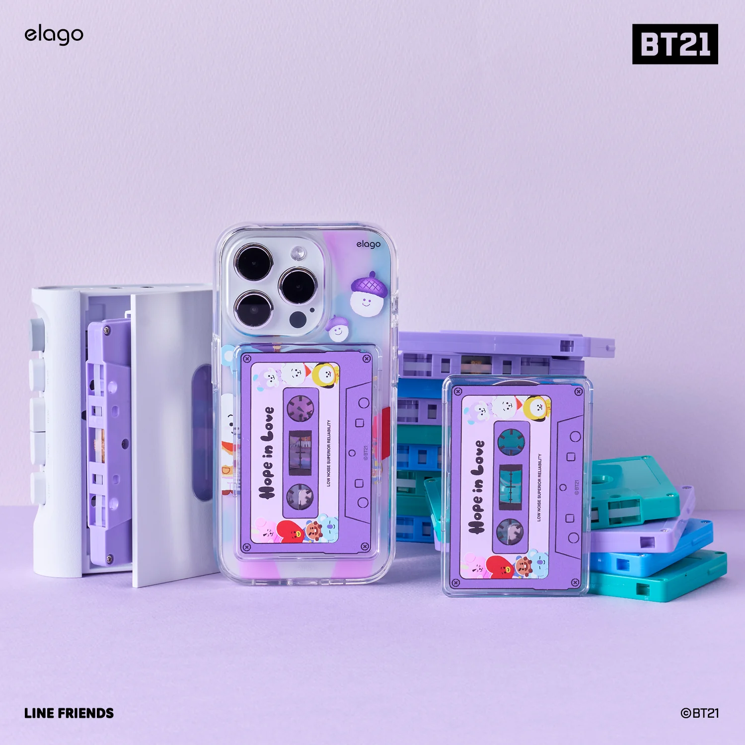 BT21 | elago Hope in Love MagSafe Card Wallet - Image 8