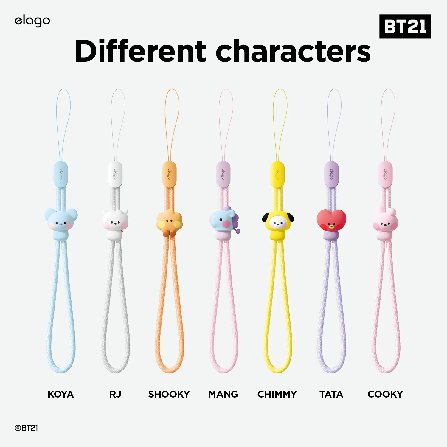 BT21 | elago Lanyard Wrist Strap [7 Styles] - Image 14