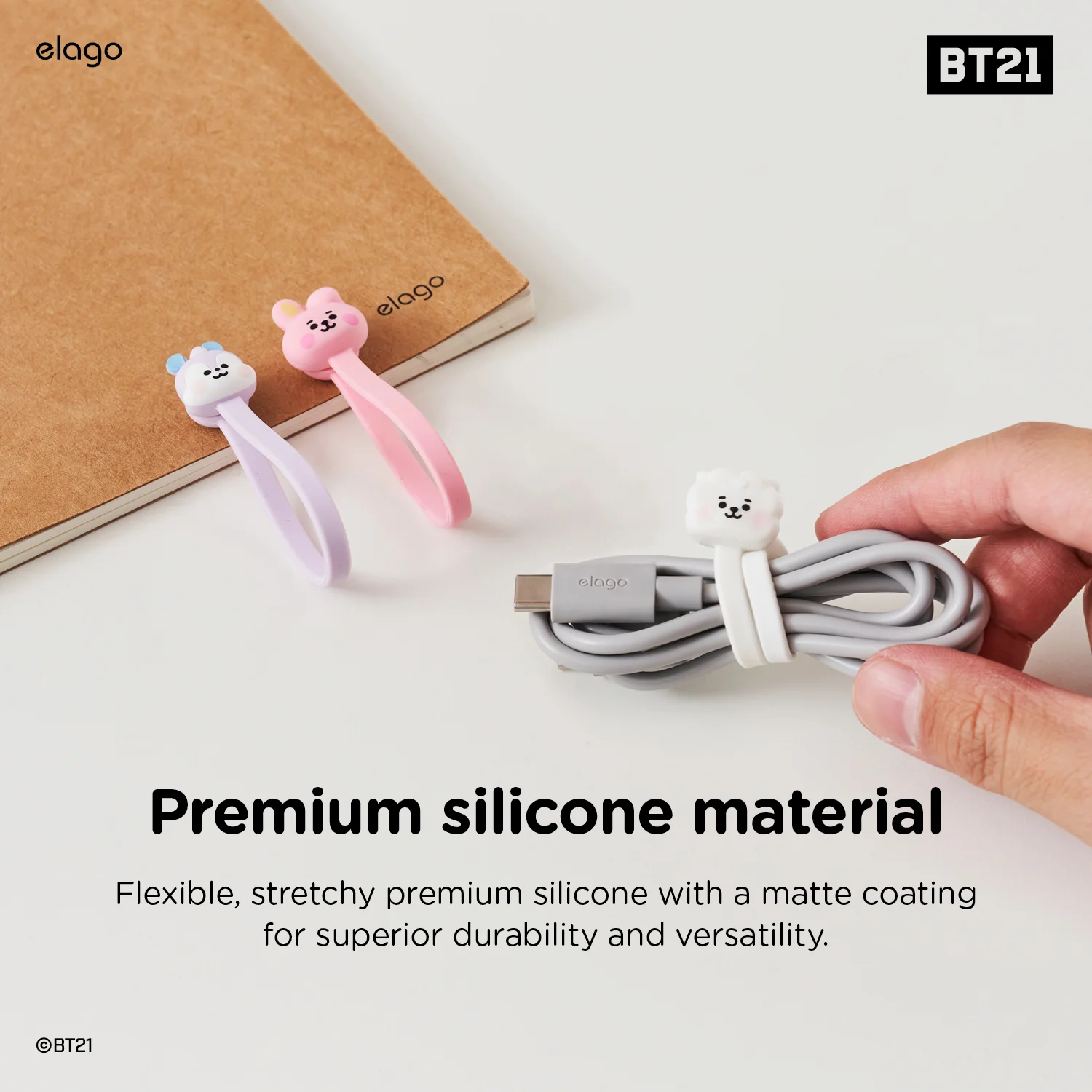 BT21 | elago Magnetic Cable Tie [7 Styles] - Image 11