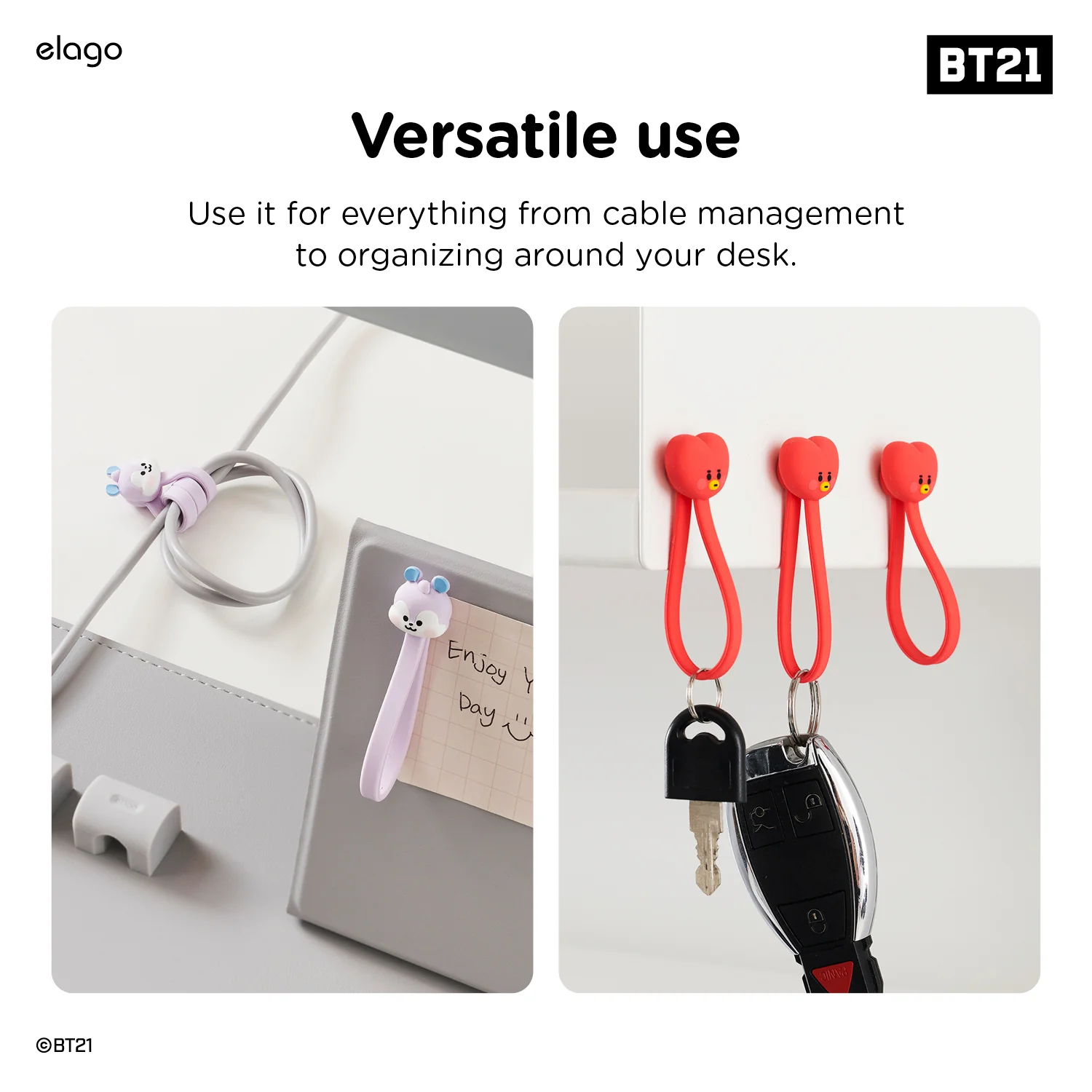 BT21 | elago Magnetic Cable Tie [7 Styles] - Image 13