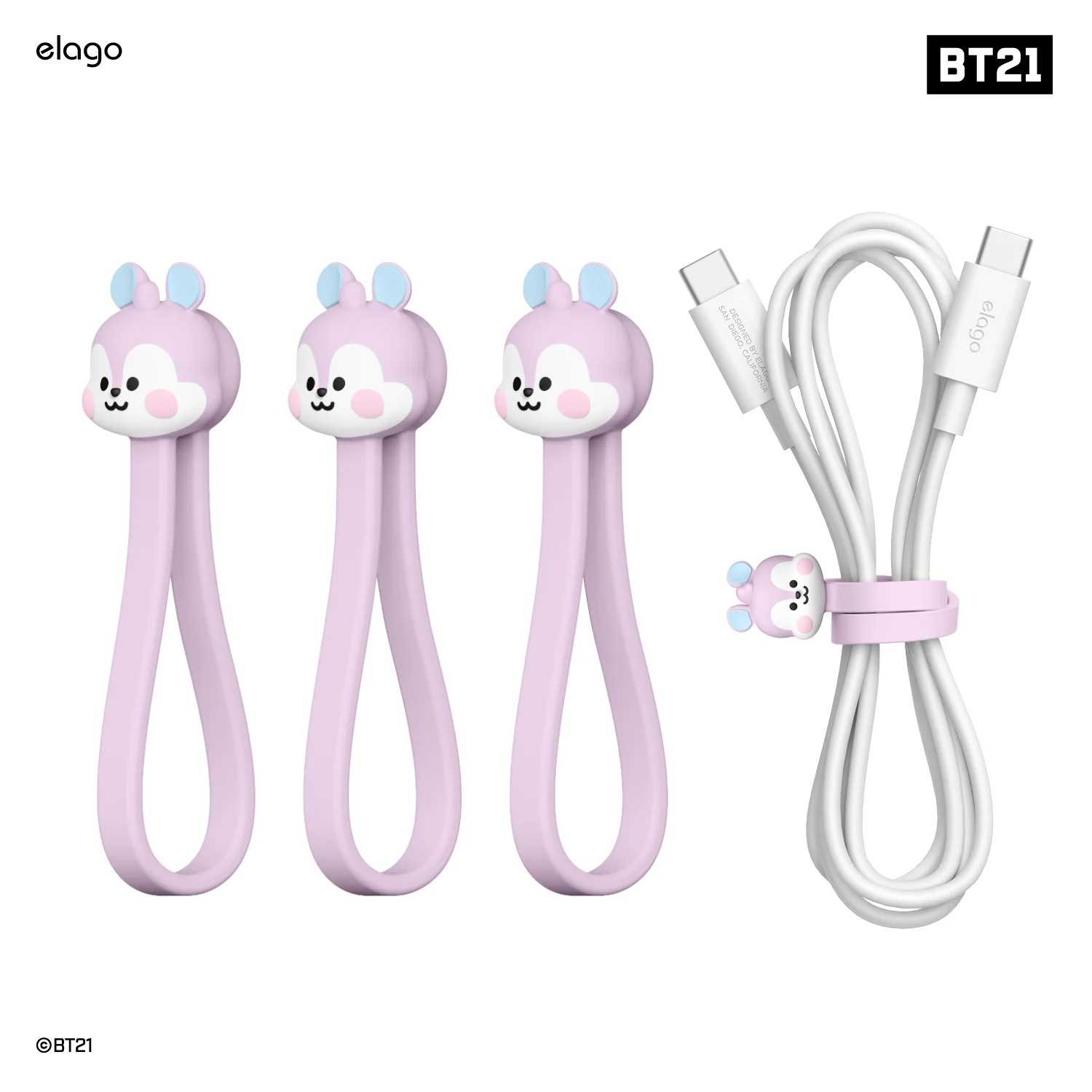 BT21 | elago Magnetic Cable Tie [7 Styles] - Image 5