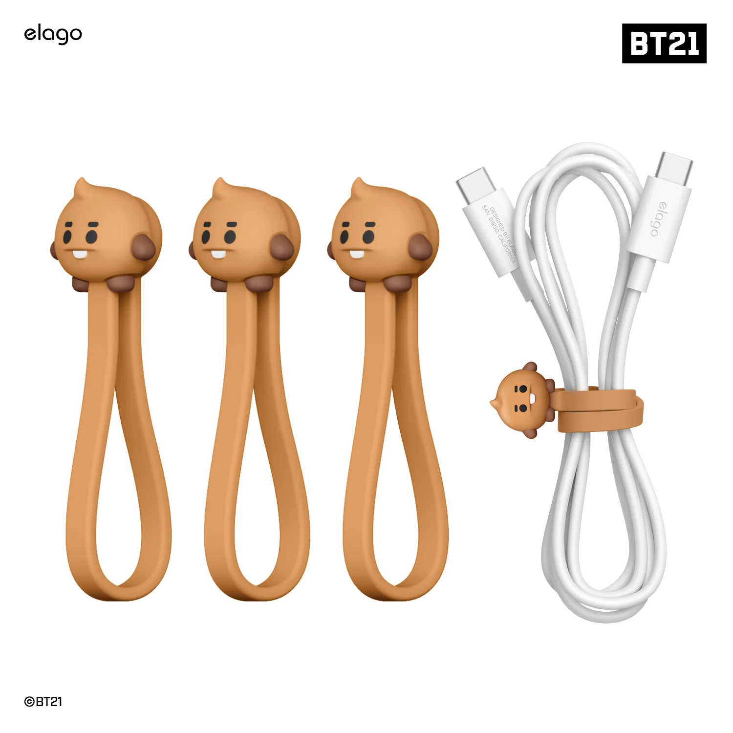 BT21 | elago Magnetic Cable Tie [7 Styles] - Image 6