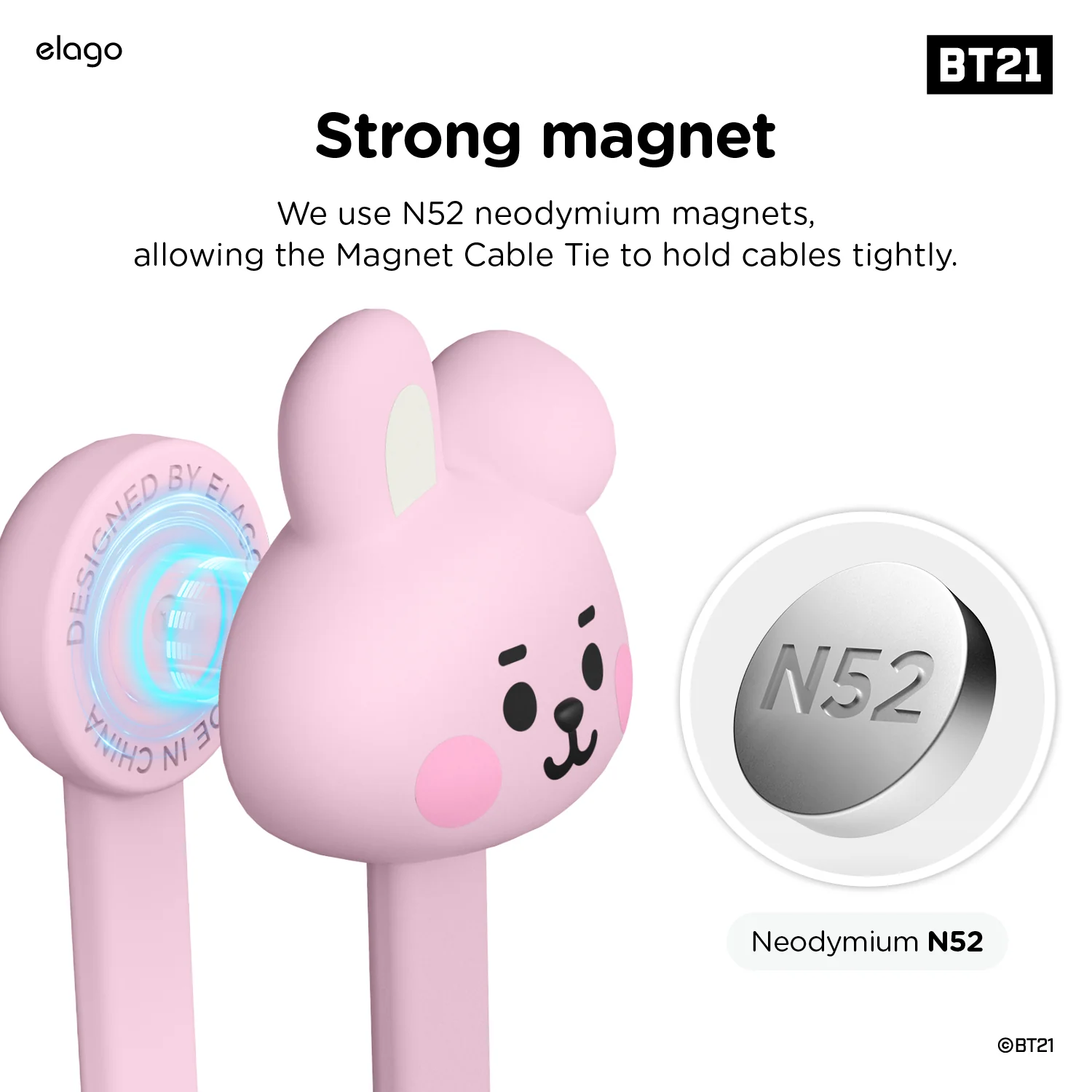 BT21 | elago Magnetic Cable Tie [7 Styles] - Image 9