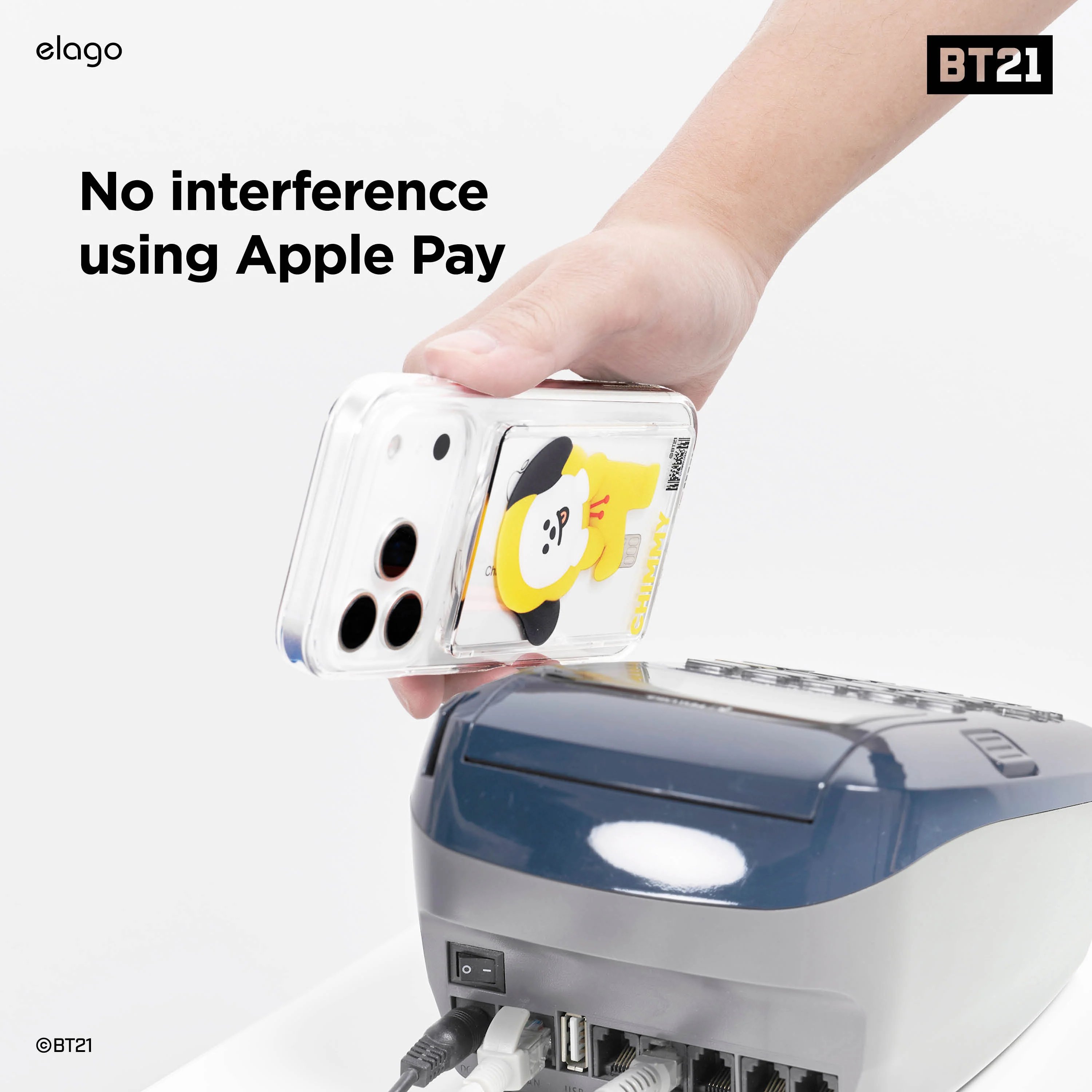 BT21 | elago Magnetic Clear Card Pocket DDP - Image 13