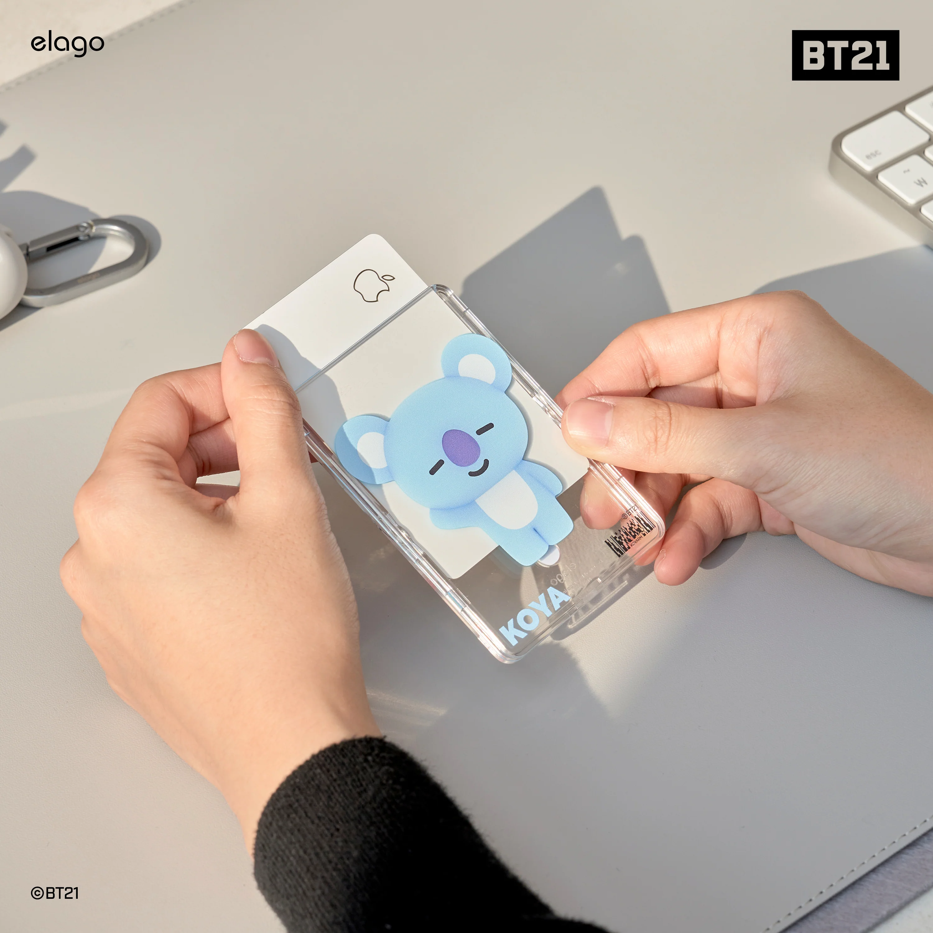 BT21 | elago Magnetic Clear Card Pocket DDP - Image 14