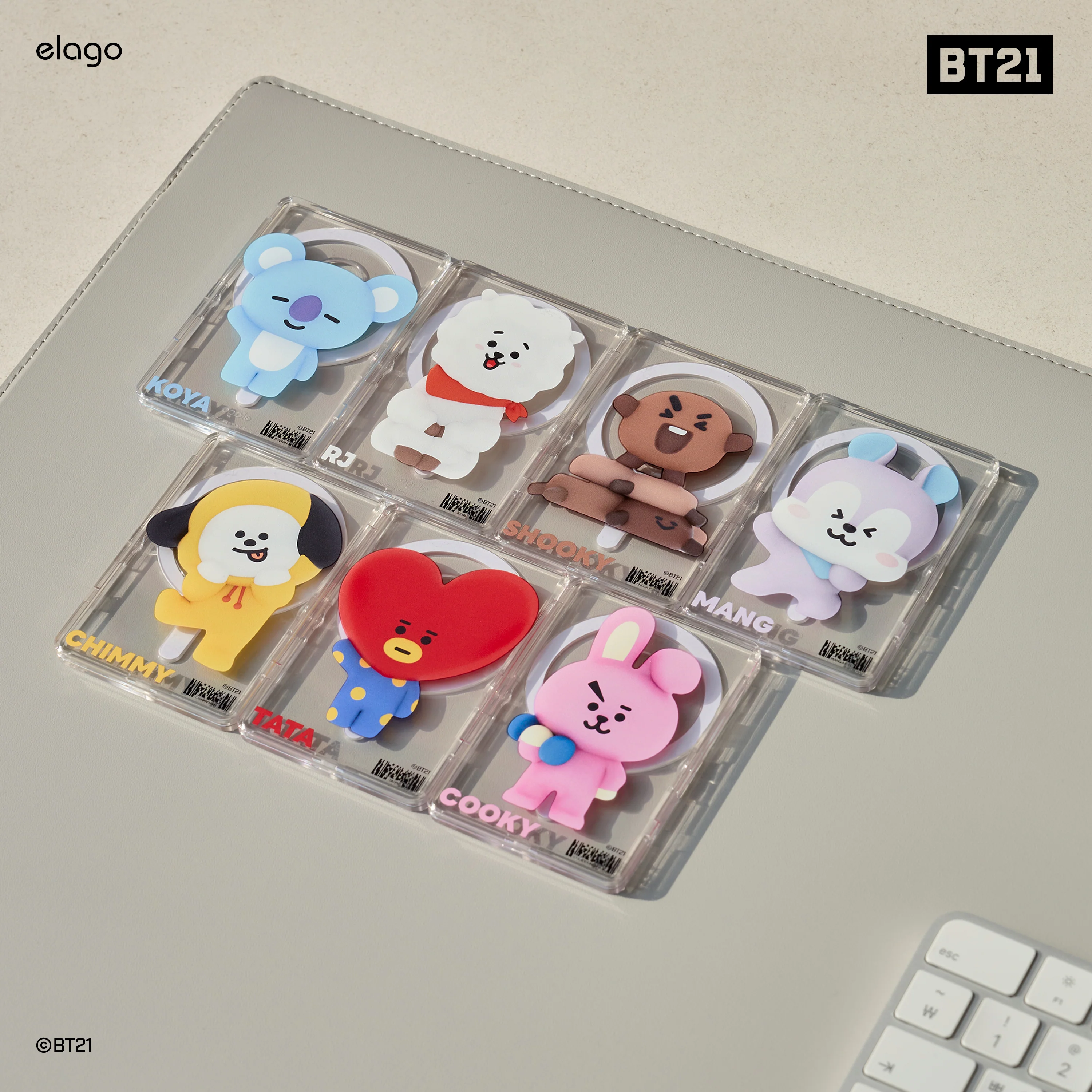 BT21 | elago Magnetic Clear Card Pocket DDP - Image 15