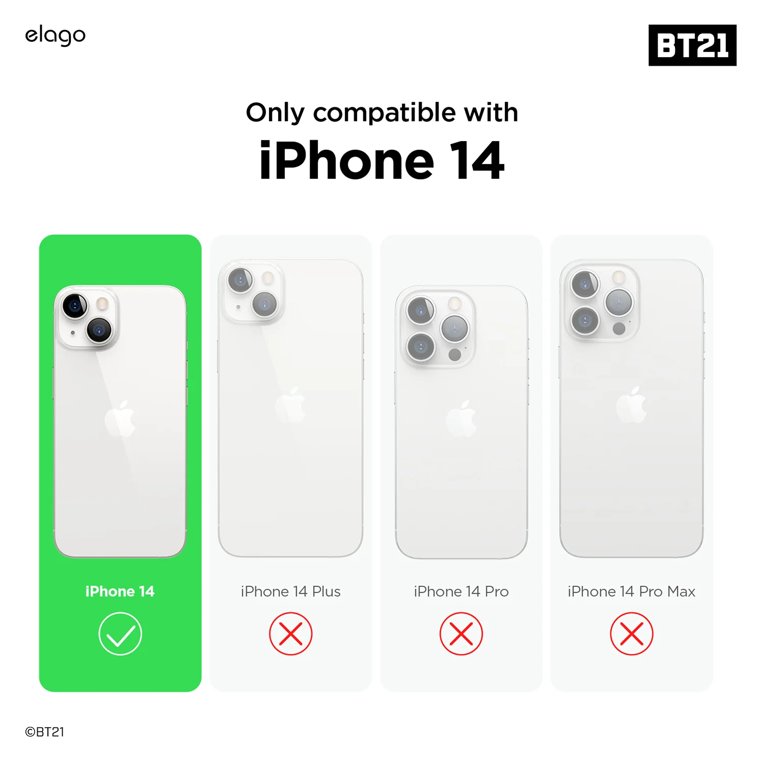 BT21 | elago Minini Case for iPhone 14 - Image 5