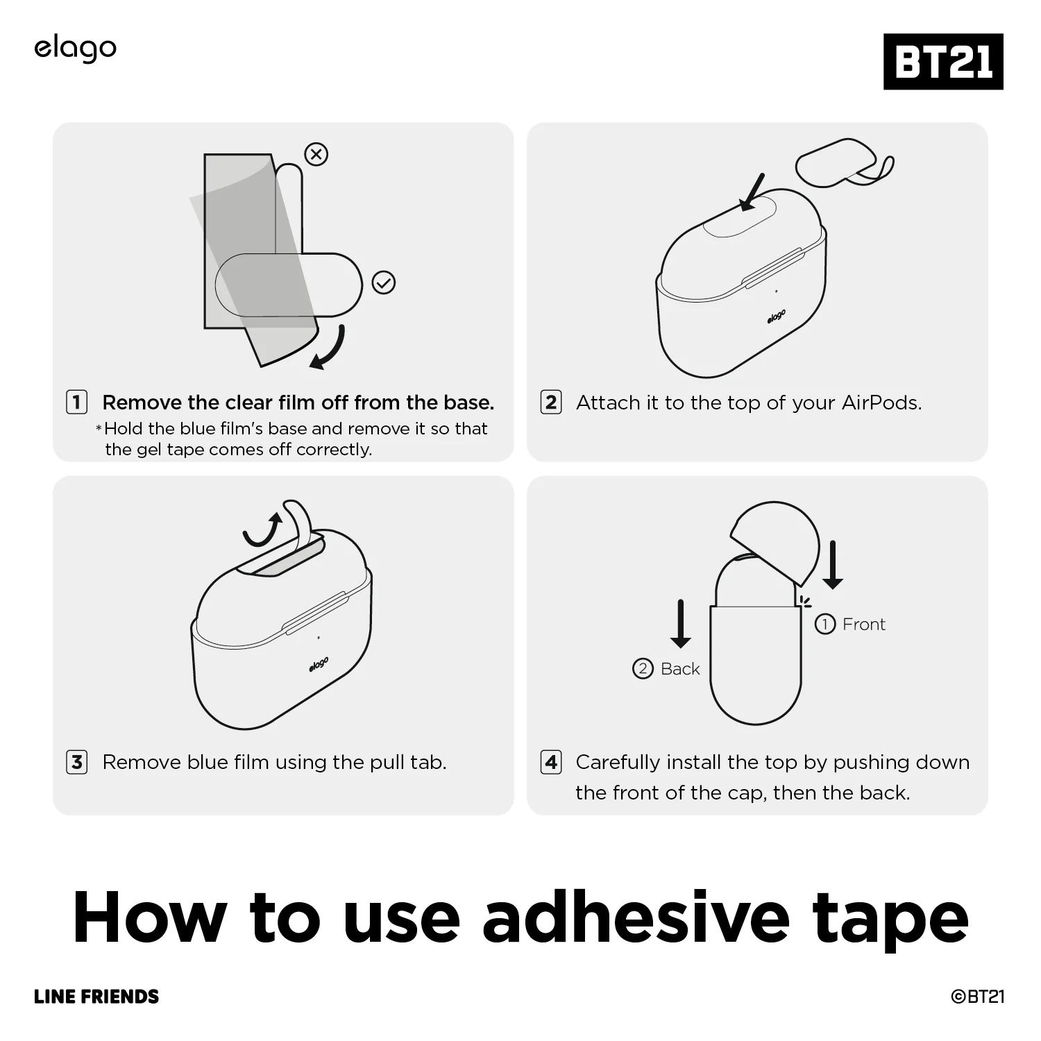 BT21 | elago On the Cloud Case - Image 4