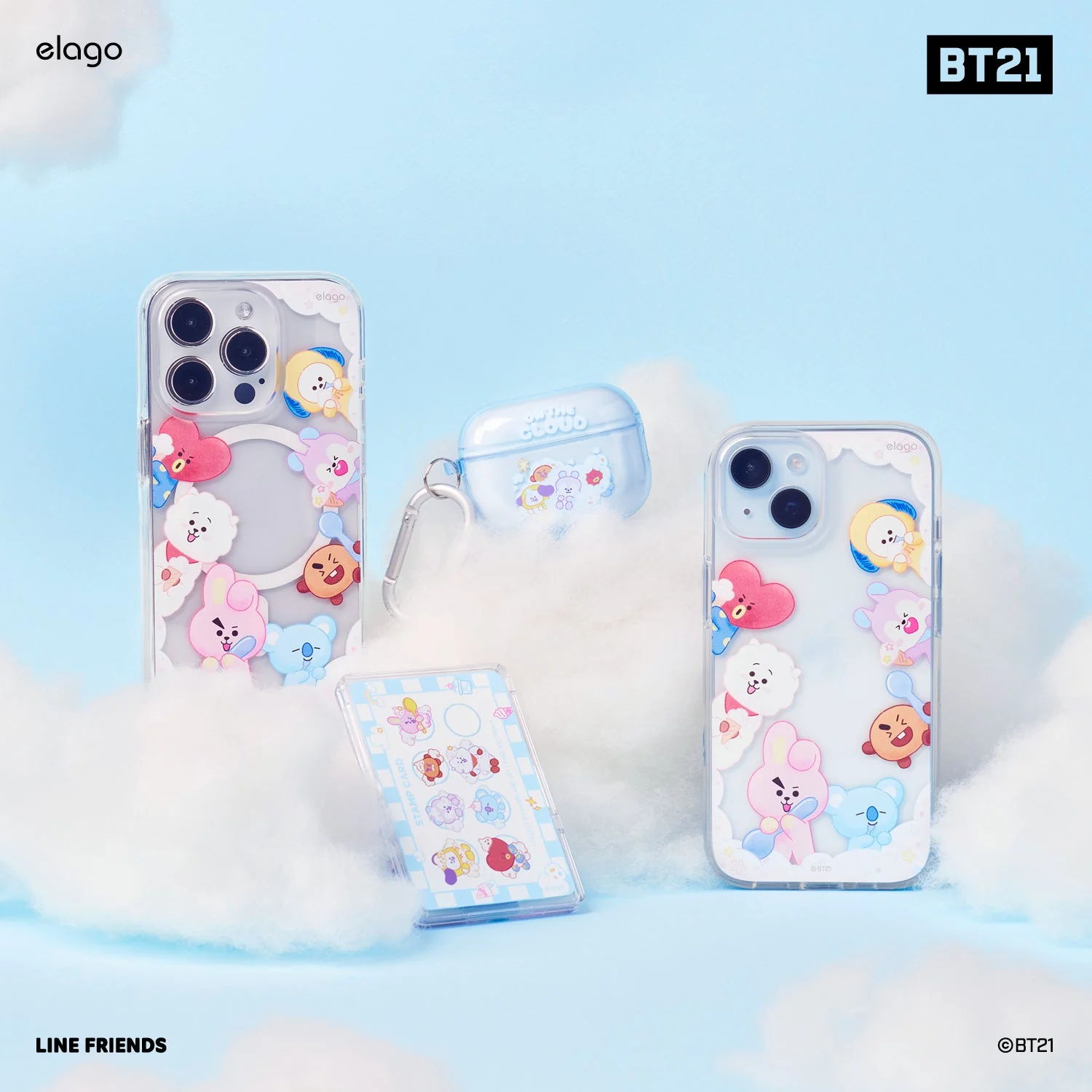 BT21 | elago On the Cloud Hybrid Case for iPhone 15 Plus - Image 6