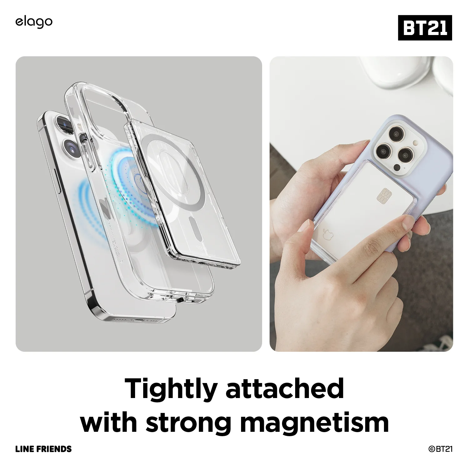 BT21  | elago RJ FOODIE MagSafe Card Pocket [2 Styles] - Image 5