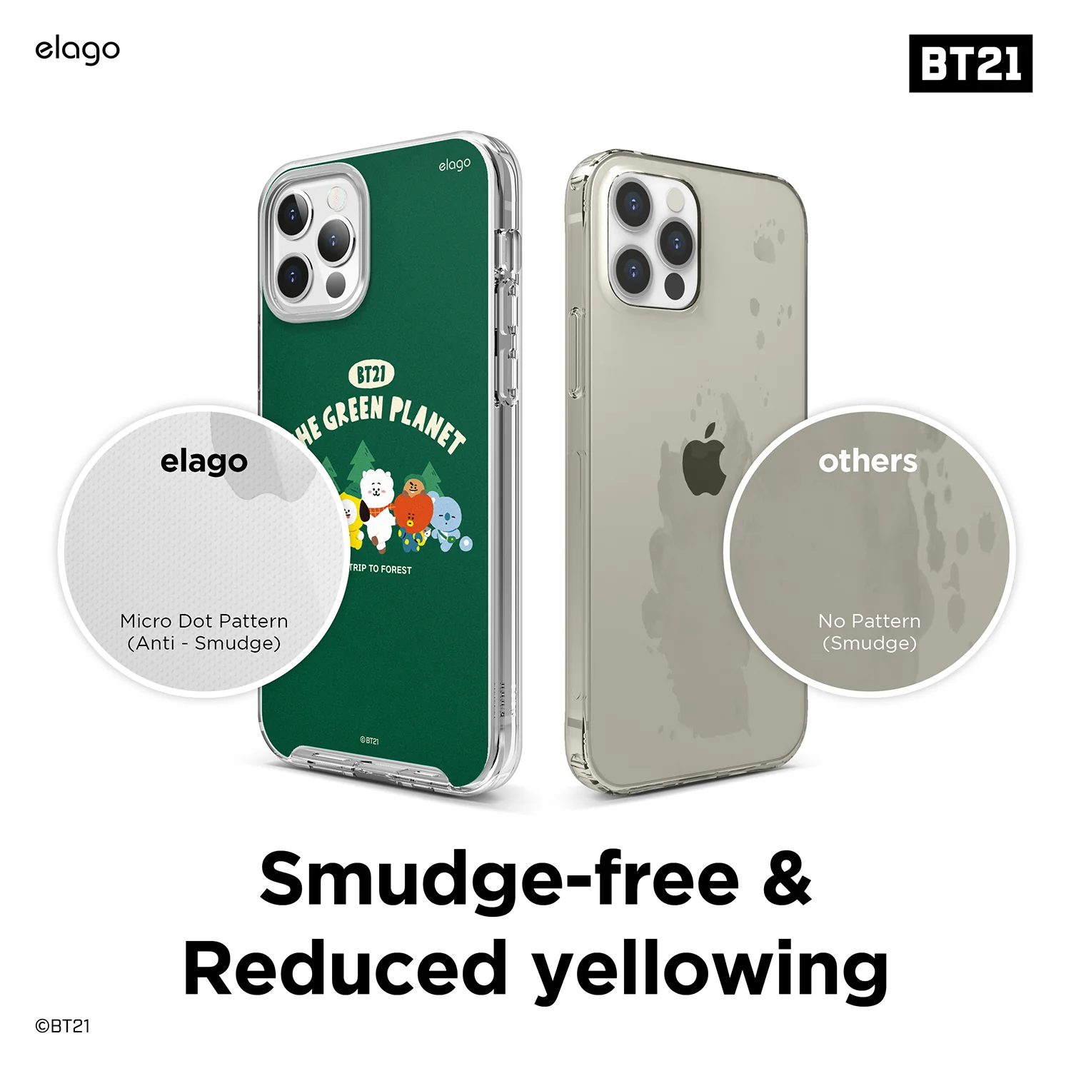 BT21 | elago Green Planet Case for iPhone 12 Pro & iPhone 12 - Image 7
