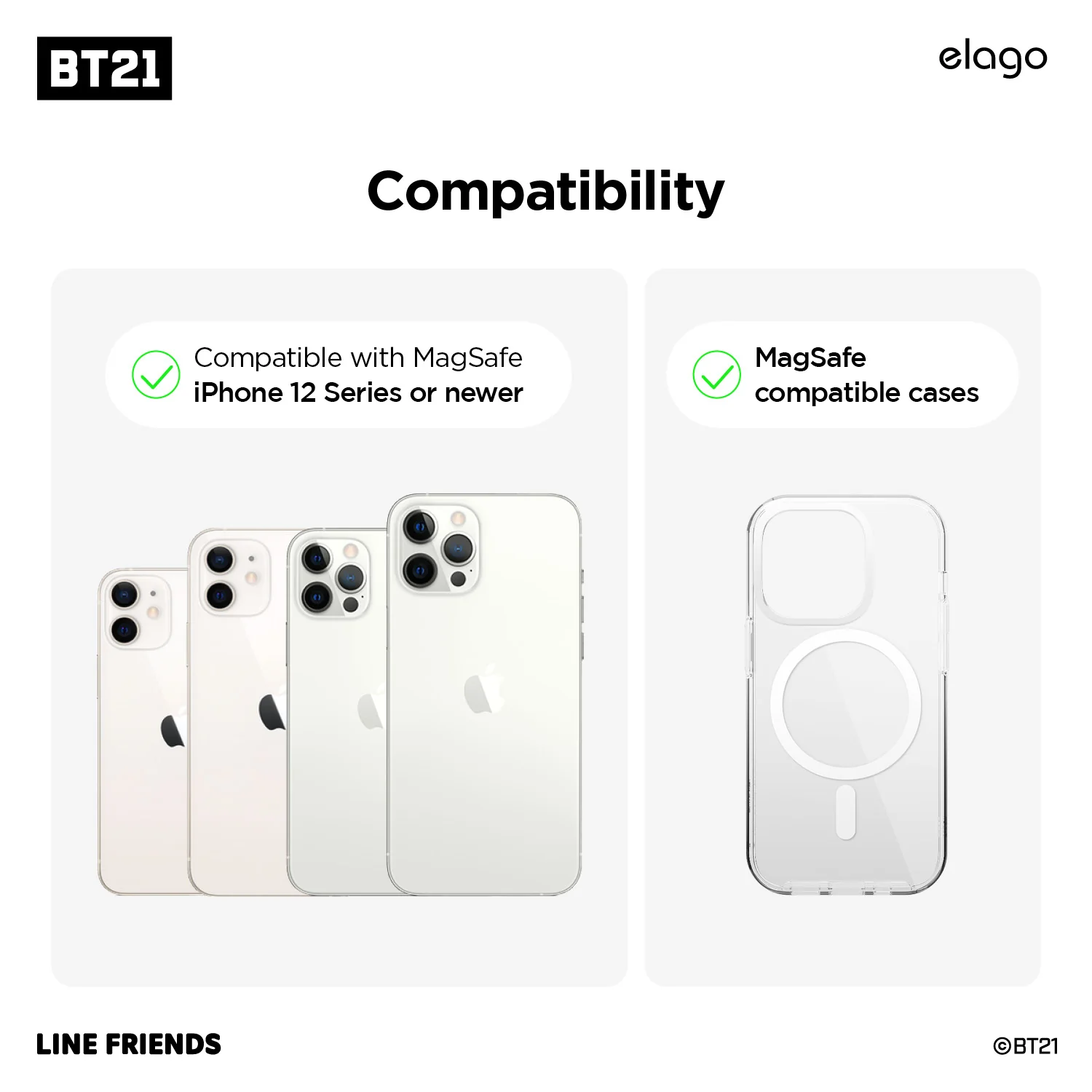BT21 | elago Vivid Collection MagSafe Card Pocket - Image 3