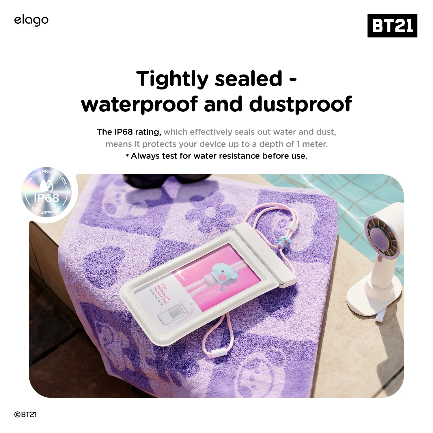BT21 | elago Waterproof Pouch [7 Styles] - Image 10