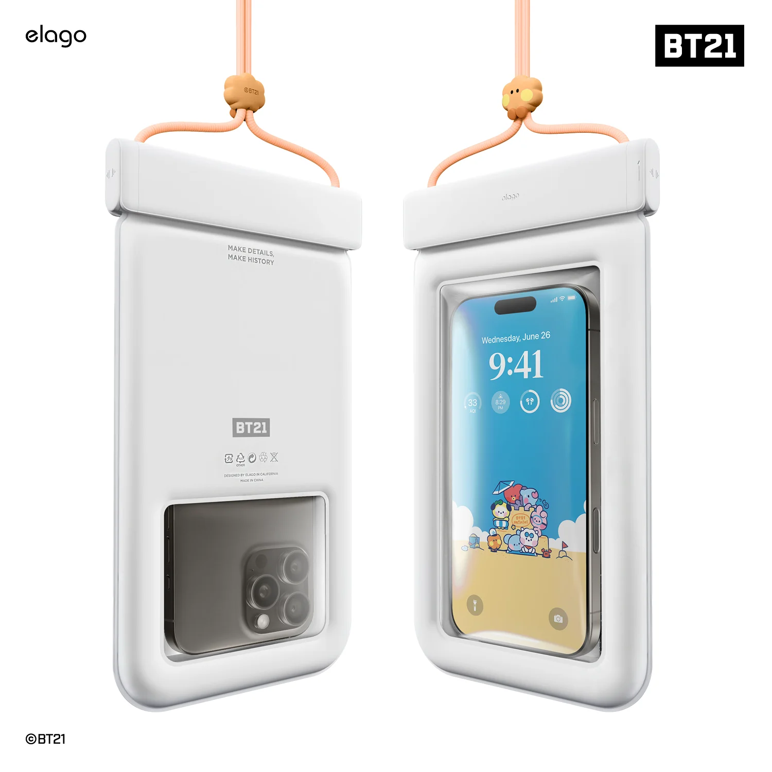BT21 | elago Waterproof Pouch [7 Styles] - Image 3