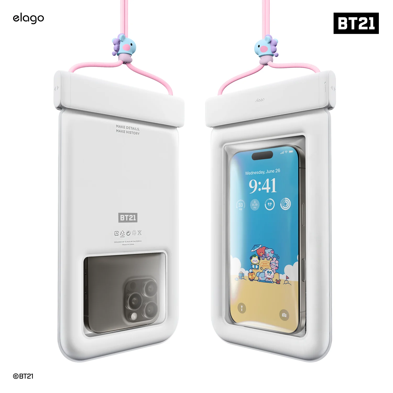 BT21 | elago Waterproof Pouch [7 Styles] - Image 4