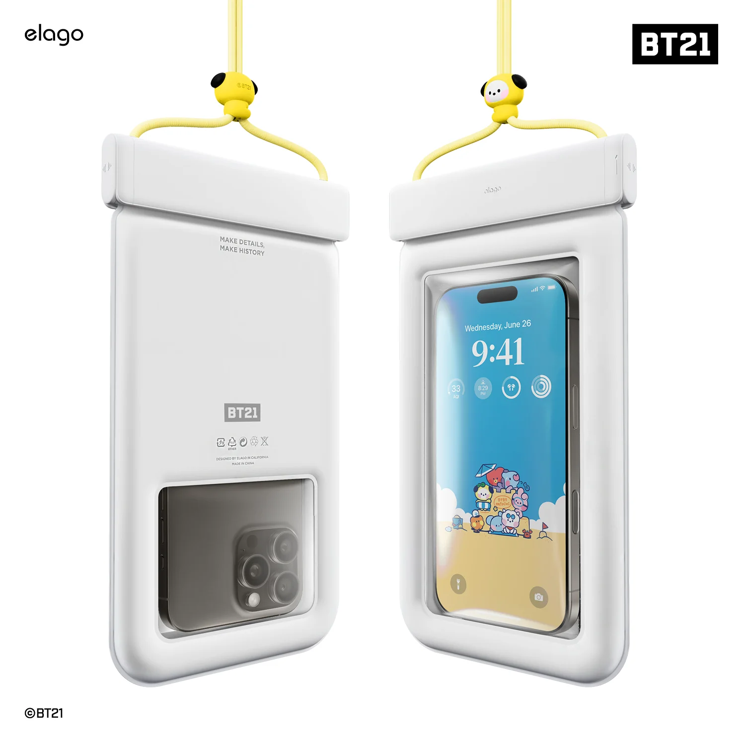 BT21 | elago Waterproof Pouch [7 Styles] - Image 5