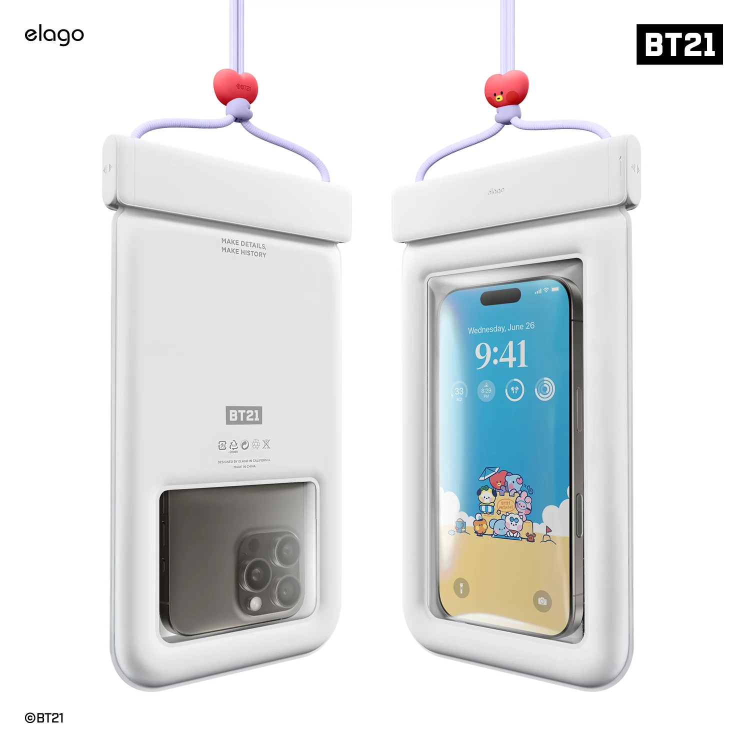 BT21 | elago Waterproof Pouch [7 Styles] - Image 6
