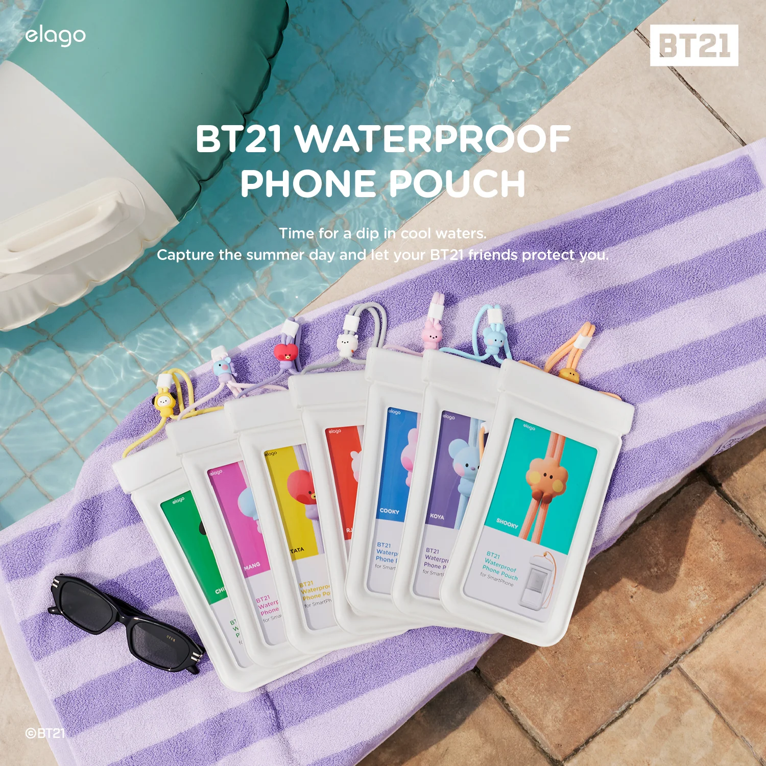 BT21 | elago Waterproof Pouch [7 Styles] - Image 8