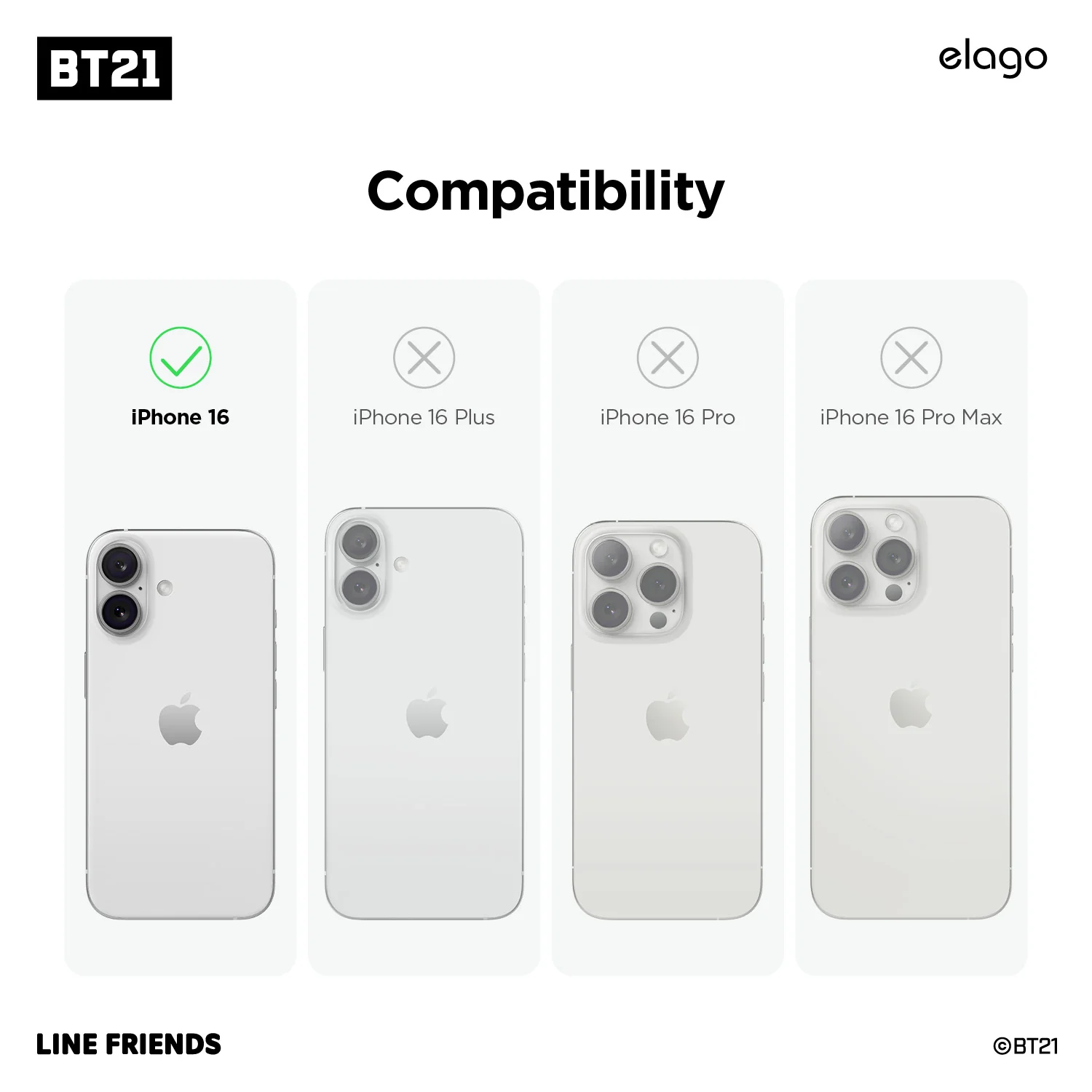BT21 | elago Vivid Collection MagSafe Hybrid Case - Image 3