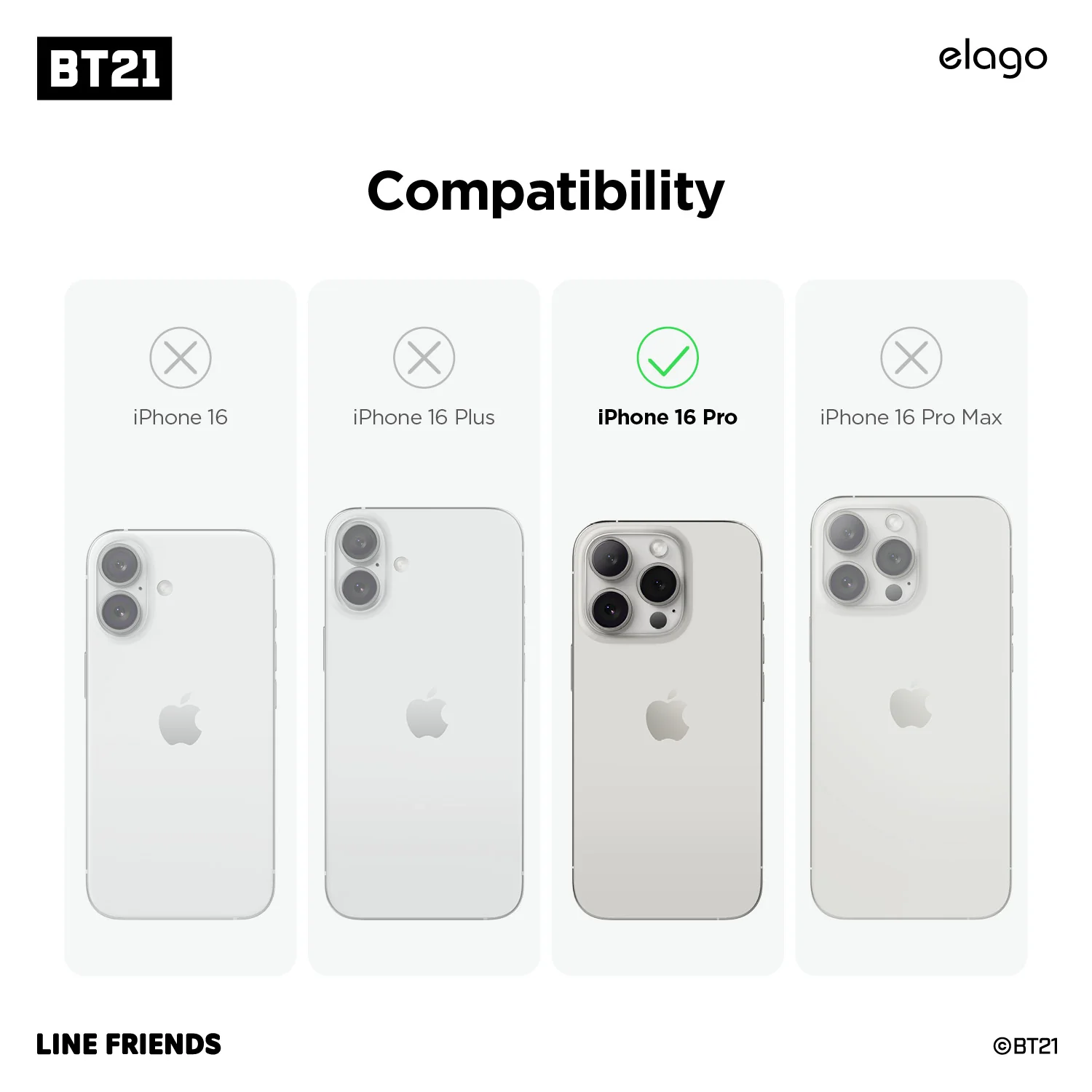 BT21 | elago Vivid Collection MagSafe Hybrid Case - Image 3
