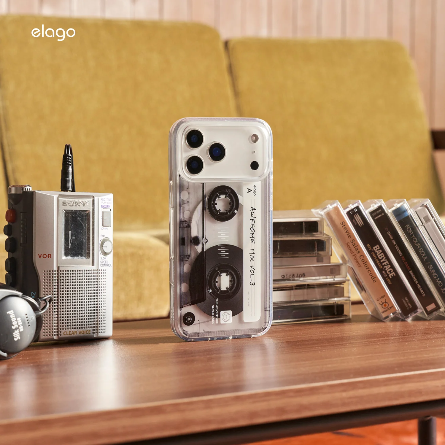 Cassette Tape 2 Monthly elago MagSafe Hybrid Clear Case - Image 11