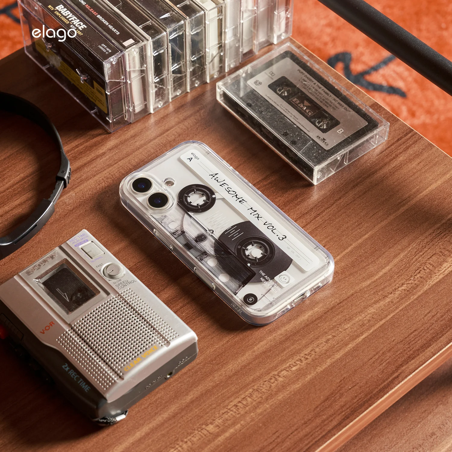 Cassette Tape 2 Monthly elago MagSafe Hybrid Clear Case - Image 12