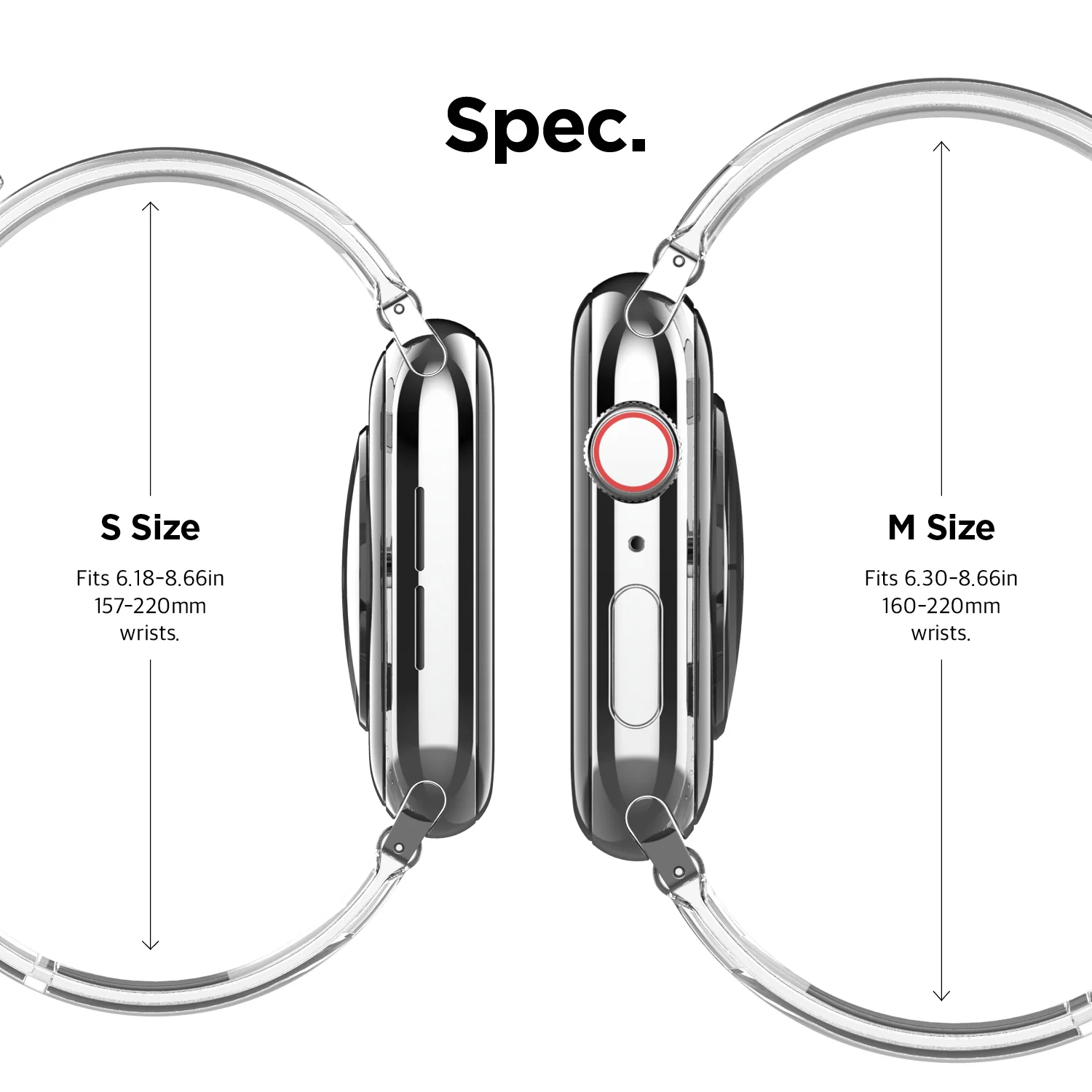 Clear Apple Watch Strap [2 Sizes] - Image 7