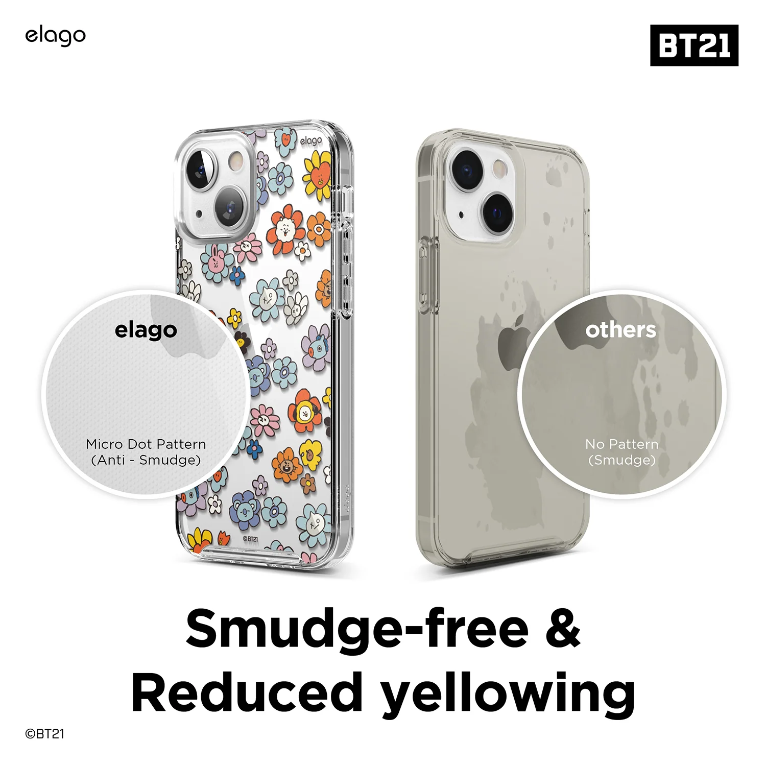 BT21 | elago Flower Case for iPhone 13 Mini - Image 6