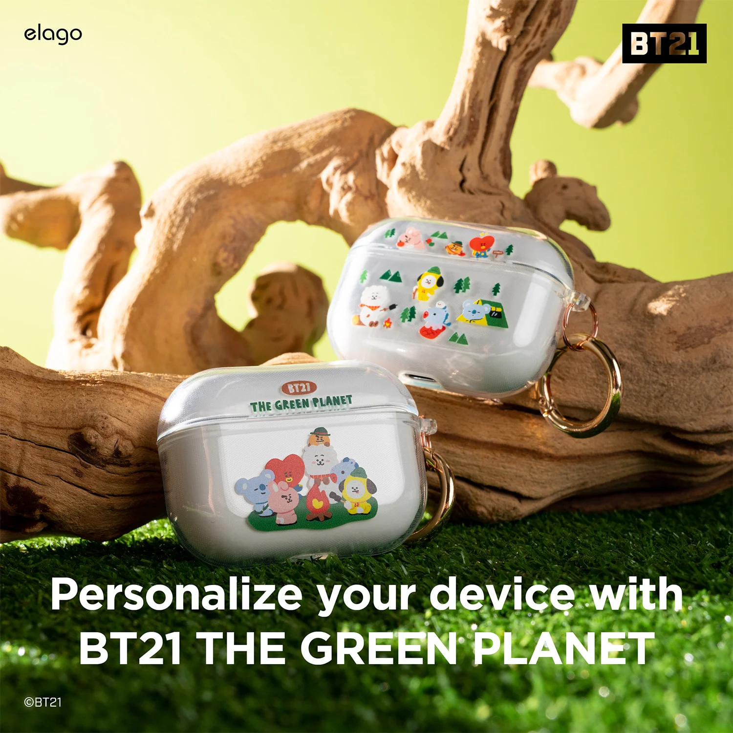 BT21 | elago Green Planet Case for AirPods Pro - Image 3