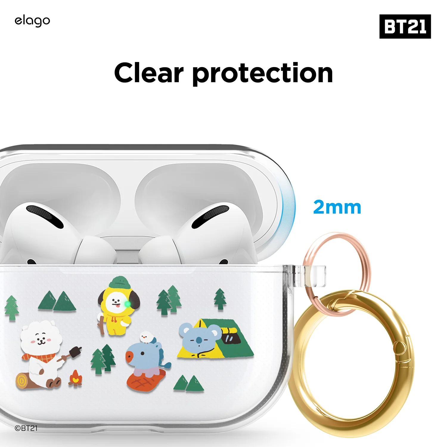 BT21 | elago Green Planet Case for AirPods Pro - Image 6