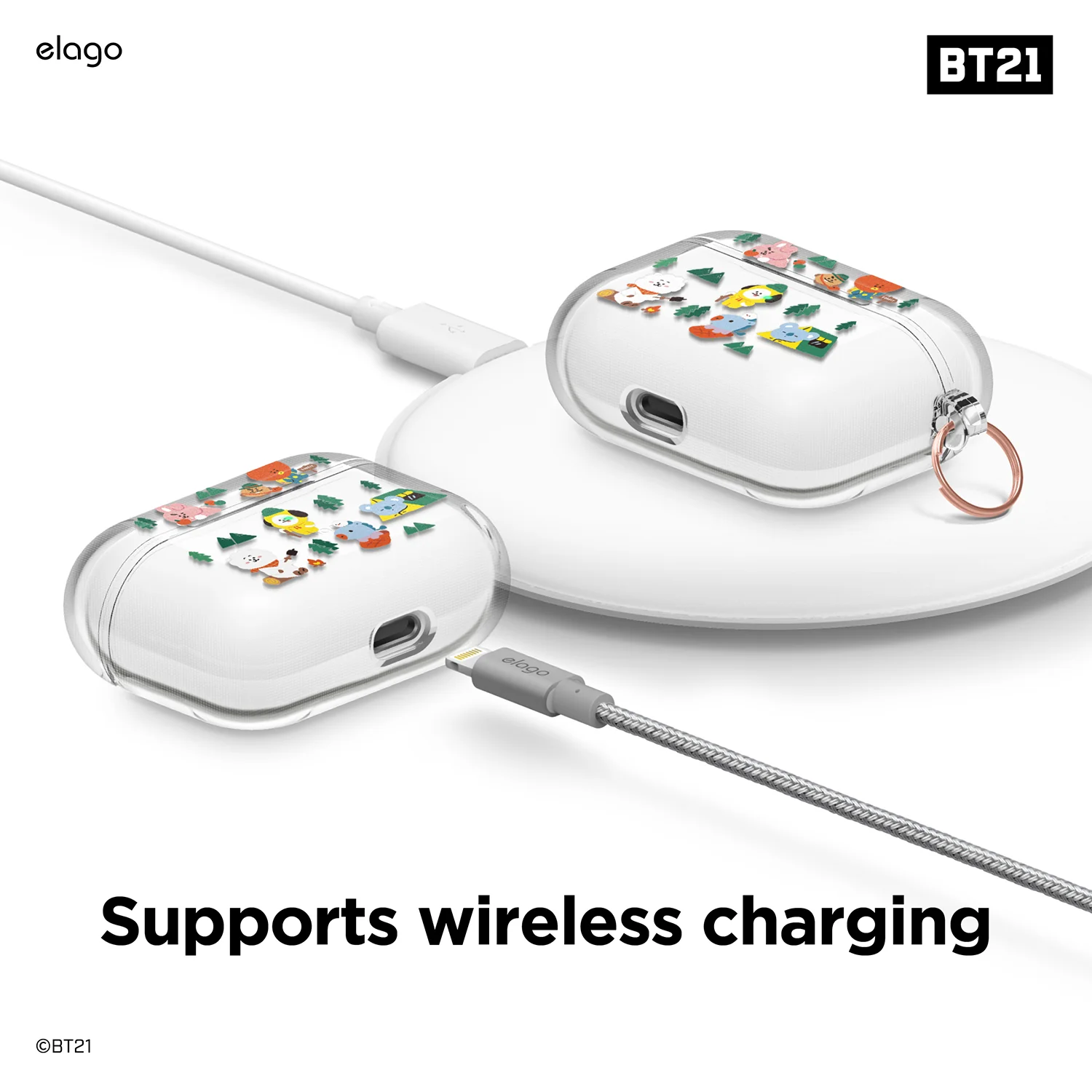BT21 | elago Green Planet Case for AirPods Pro - Image 8