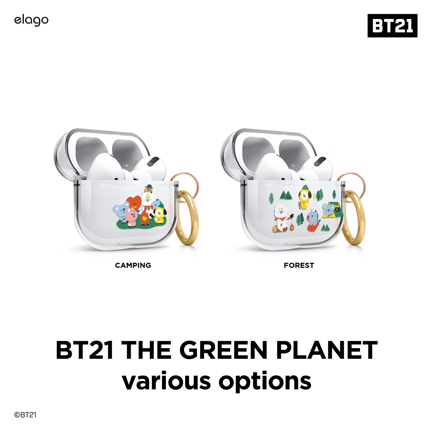 BT21 | elago Green Planet Case for AirPods Pro - Image 9