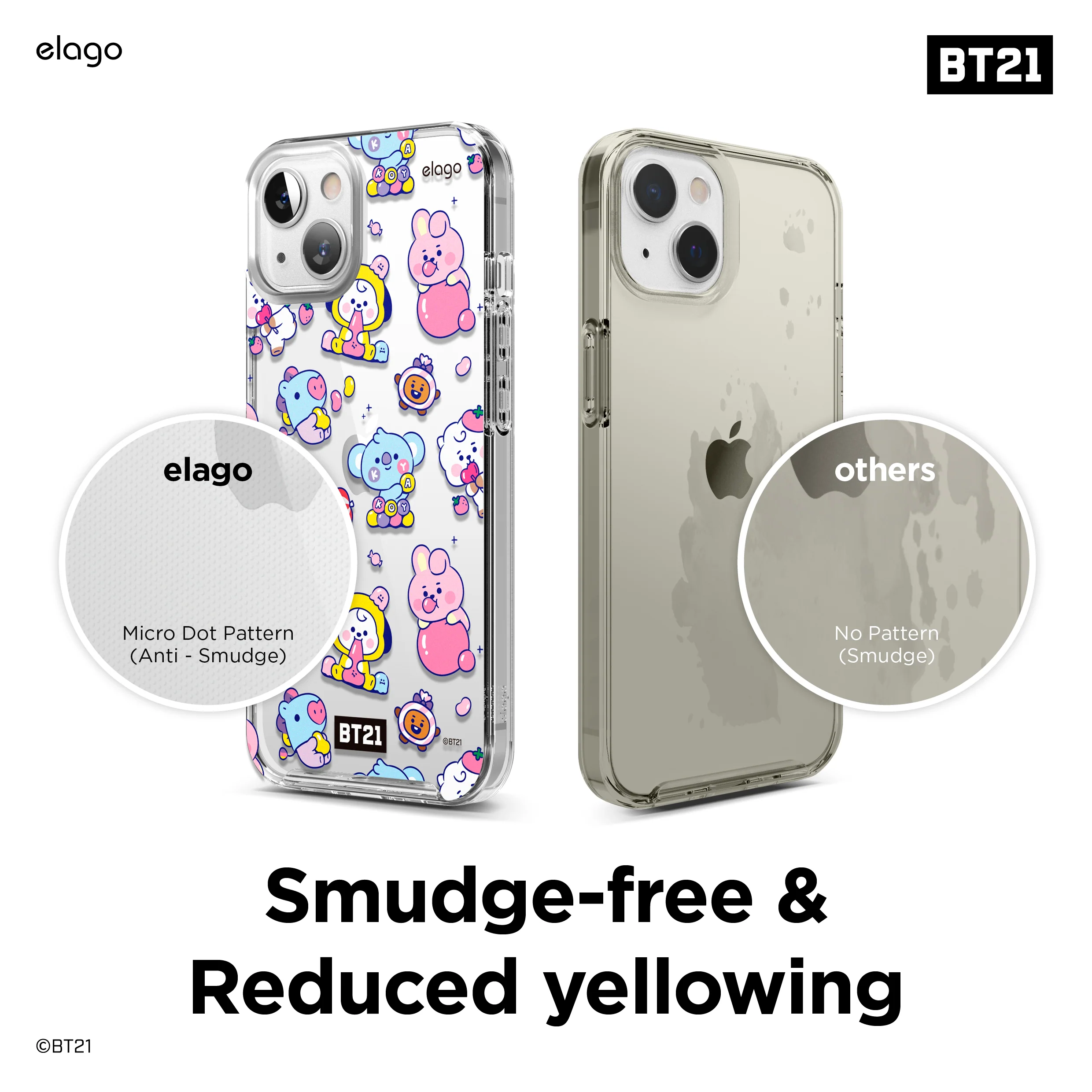 BT21 | elago Jelly Candy Case for iPhone 13 - Image 4