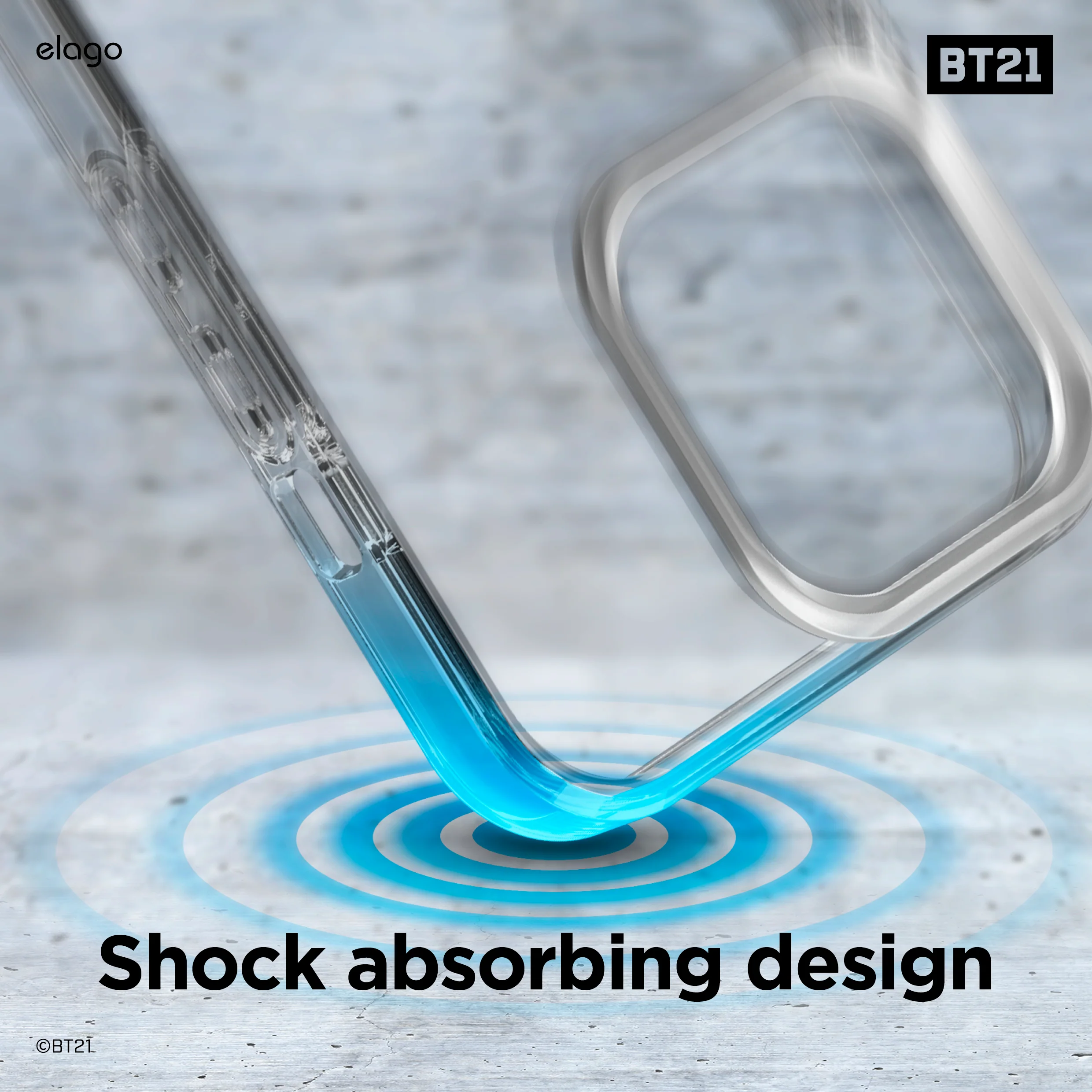 BT21 | elago Jelly Candy Case for iPhone 13 - Image 5