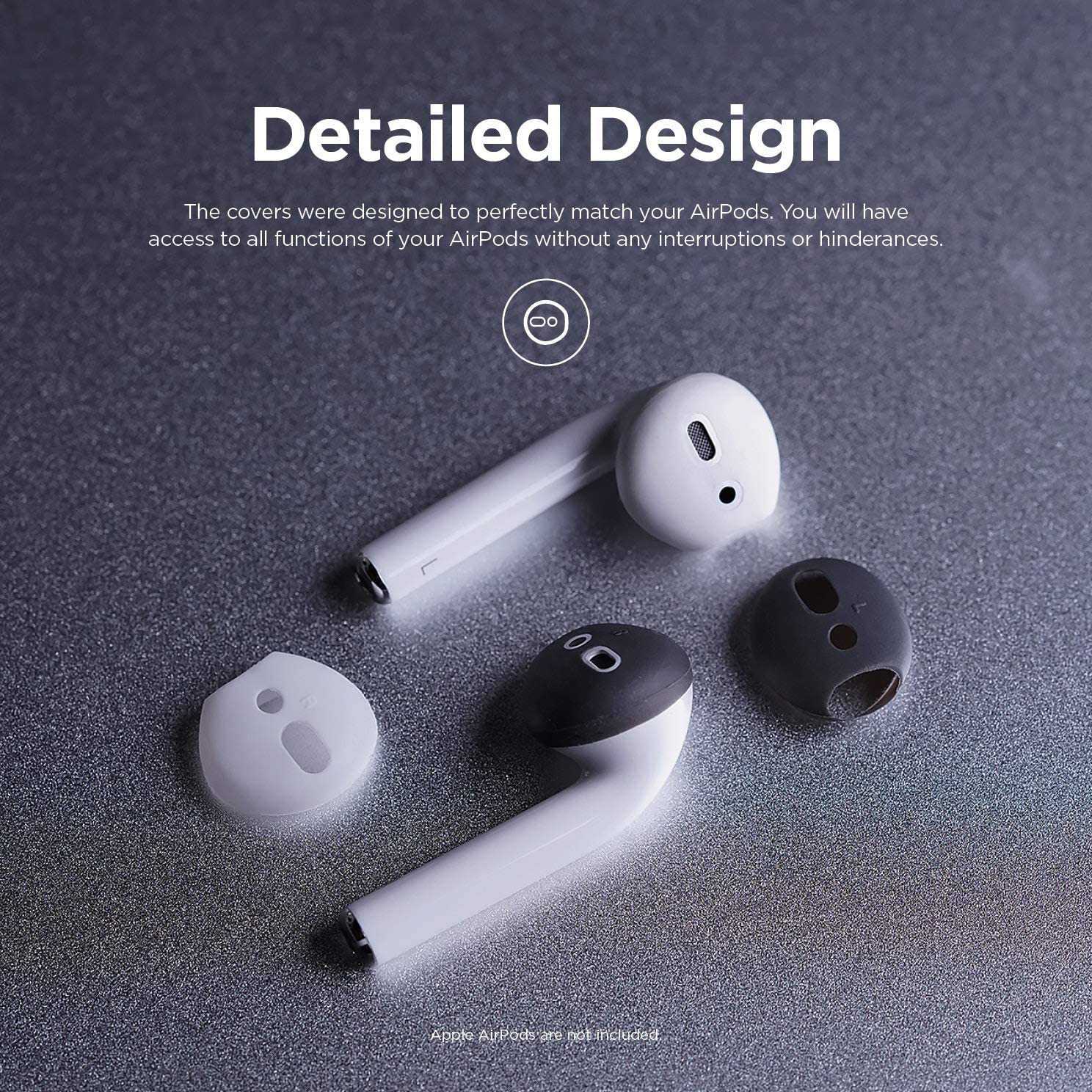 Ear Tip Cover [2 Pairs of 2 Colors] [6 Styles] - Image 11