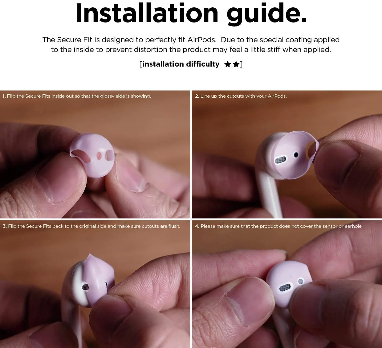 Ear Tip Cover [2 Pairs of 2 Colors] [6 Styles] - Image 12