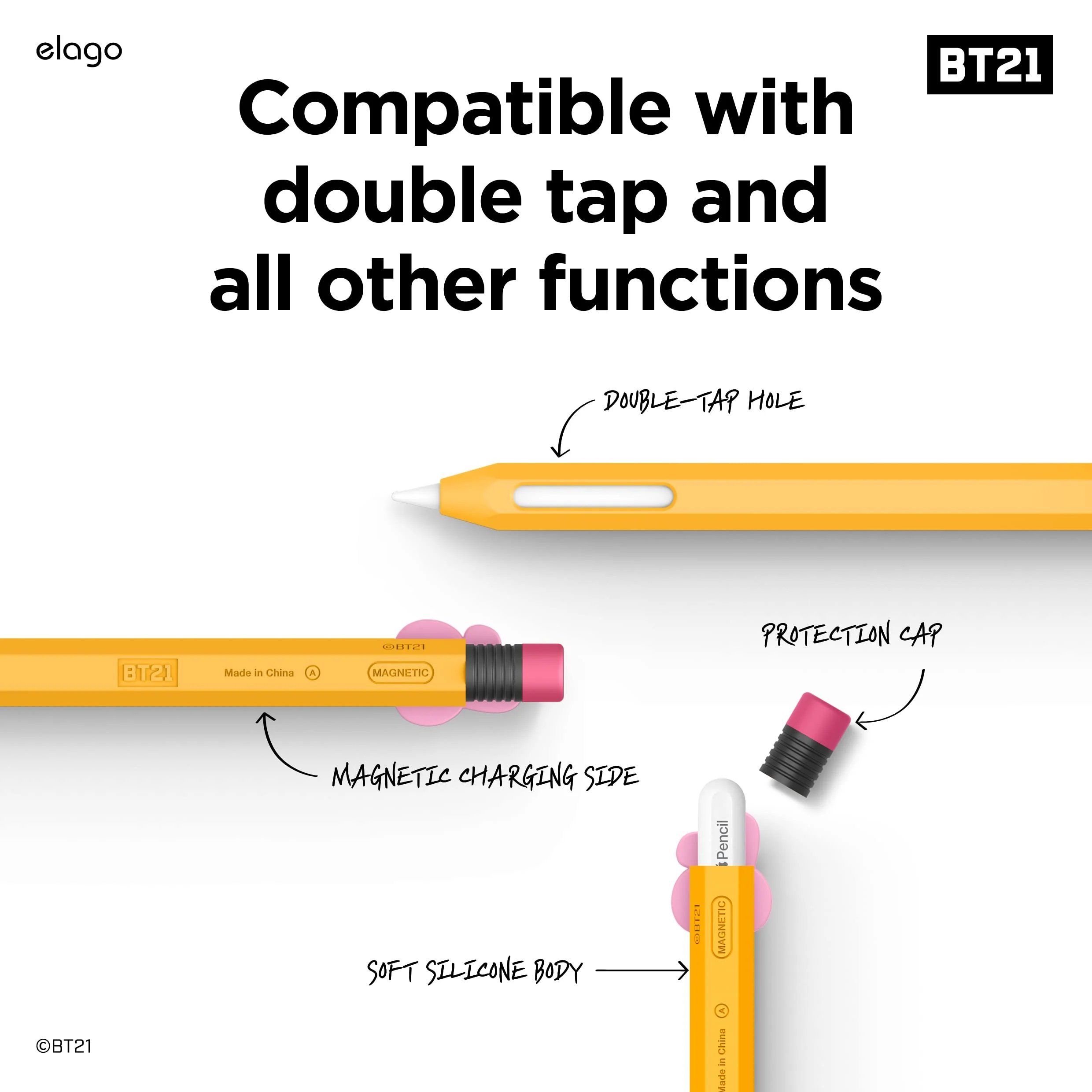 BT21 | elago Classic Pencil Case [8 Styles] - Image 12