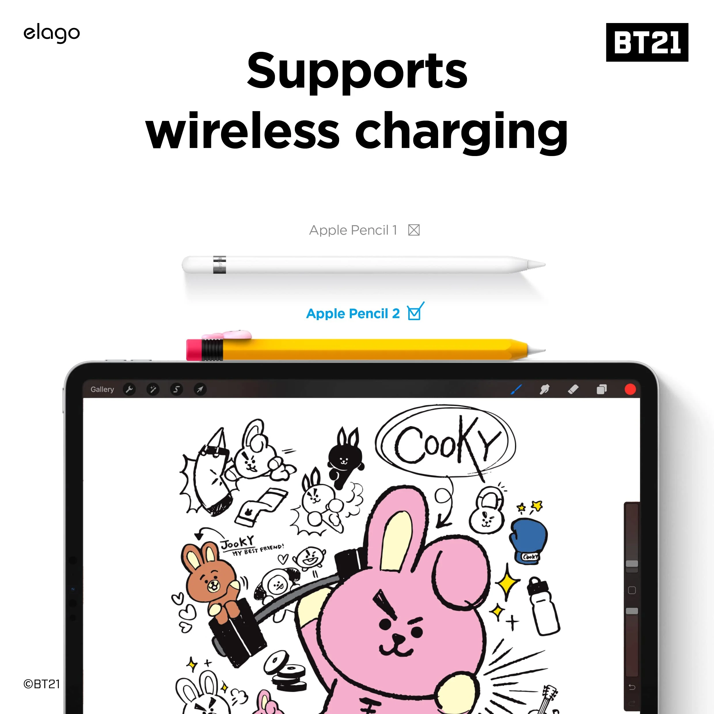BT21 | elago Classic Pencil Case [8 Styles] - Image 9