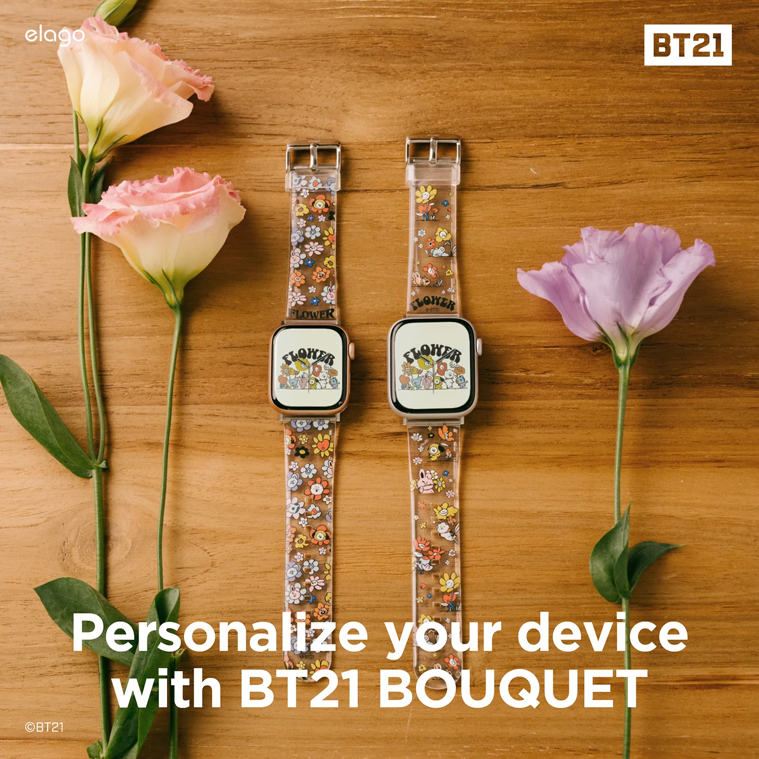 BT21  | elago Flower Strap [2 Styles] [2 Sizes] - Image 4