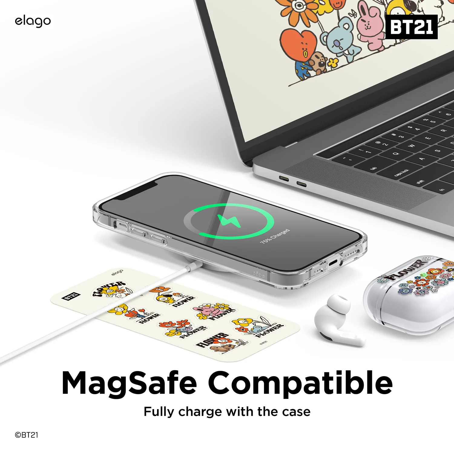 BT21 | elago Flower Case [2 Styles] - Image 8