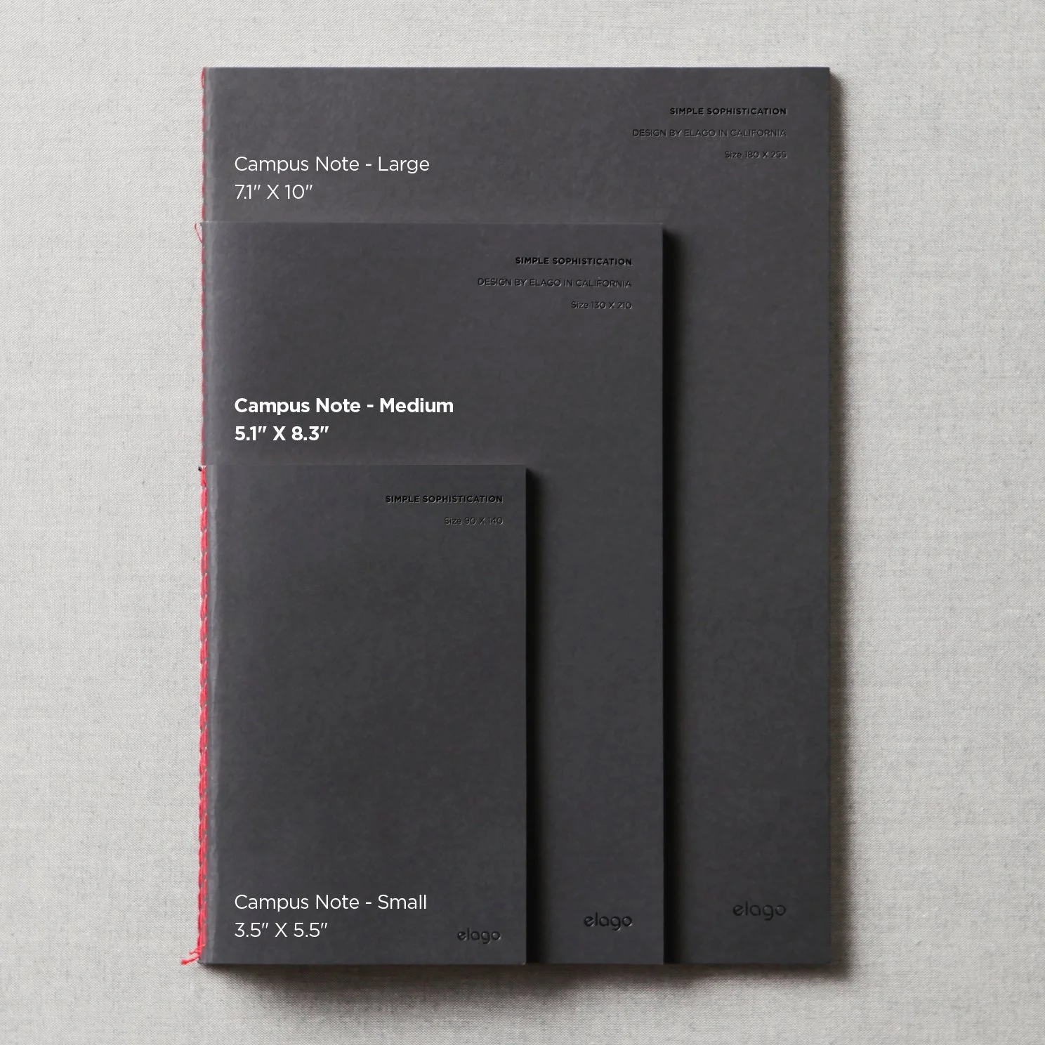 Handcrafted Notebook 40 Sheets, 6mm Lined, 4pcs [3 Sizes] - Image 9
