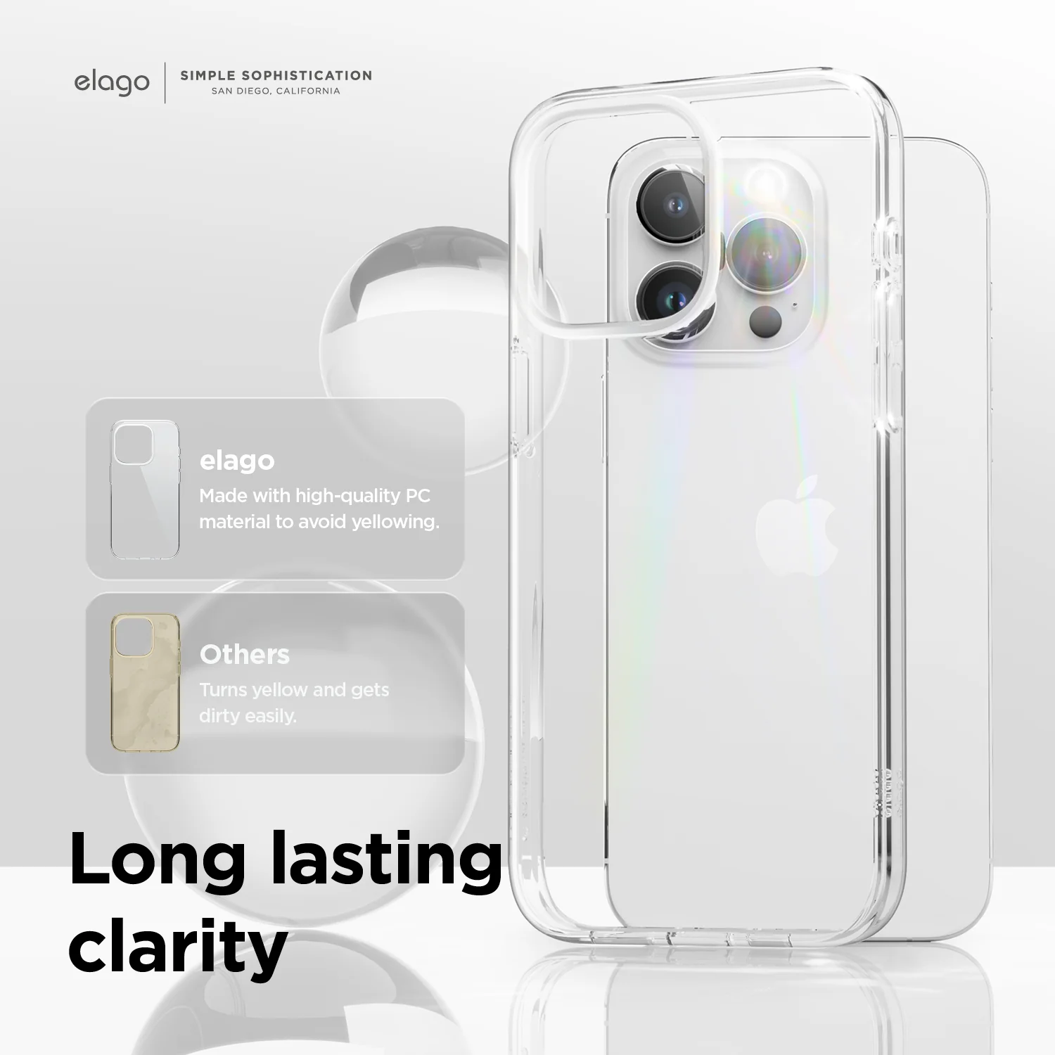 Hybrid Clear Case for iPhone 15 Pro Max - Image 6