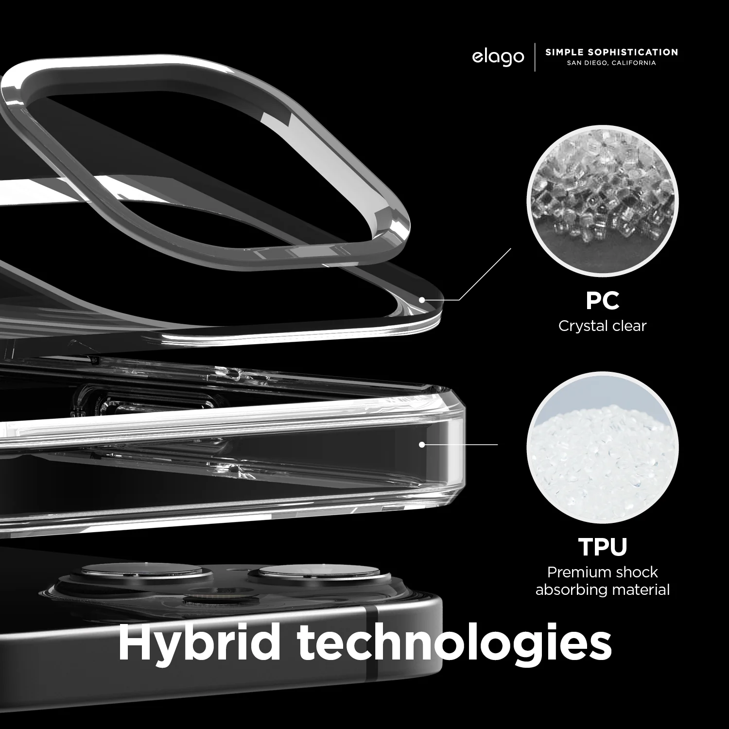 Hybrid Clear Case for iPhone 13 Mini - Image 6
